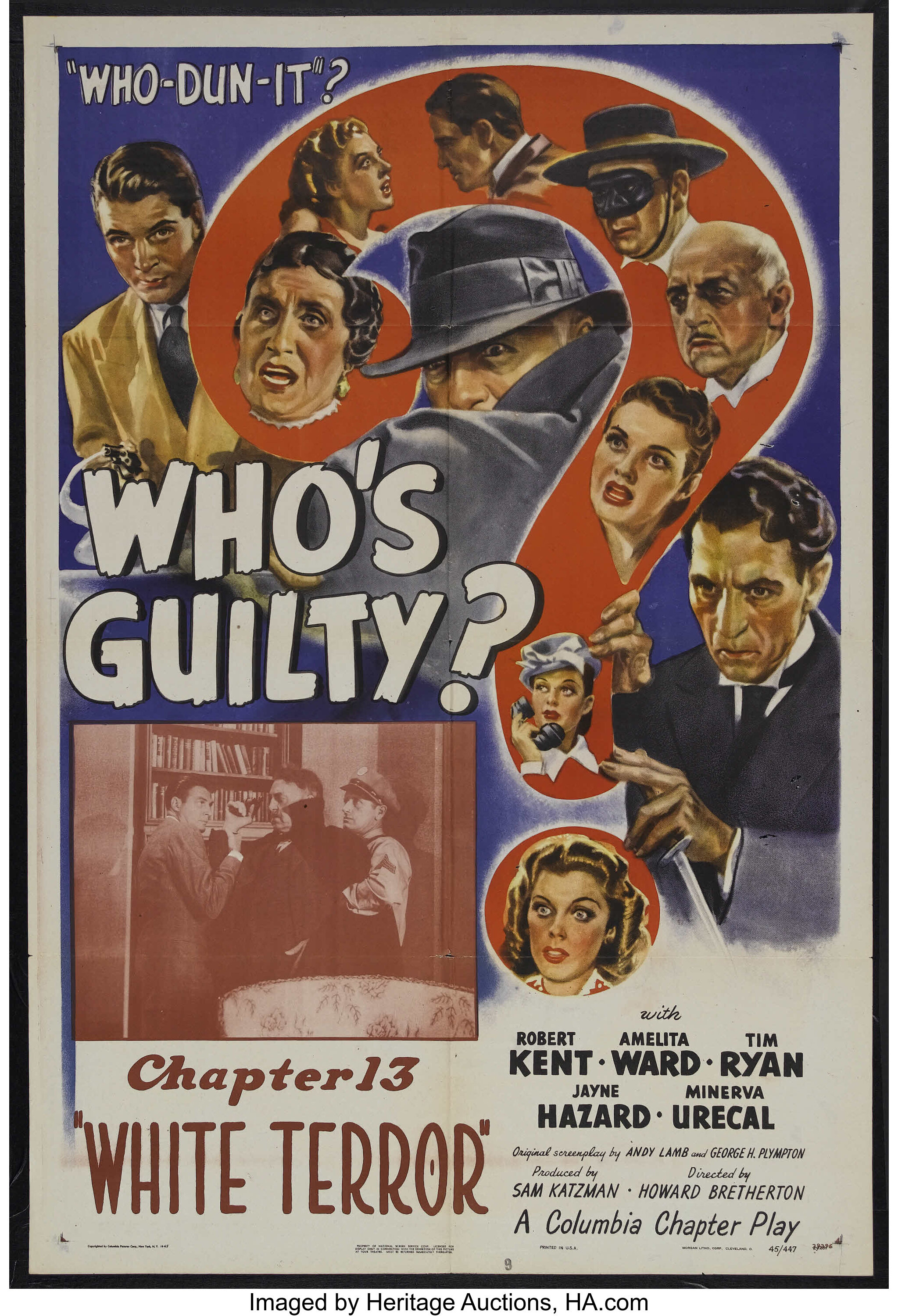 Who's Guilty? (Columbia, 1945). One Sheet (27