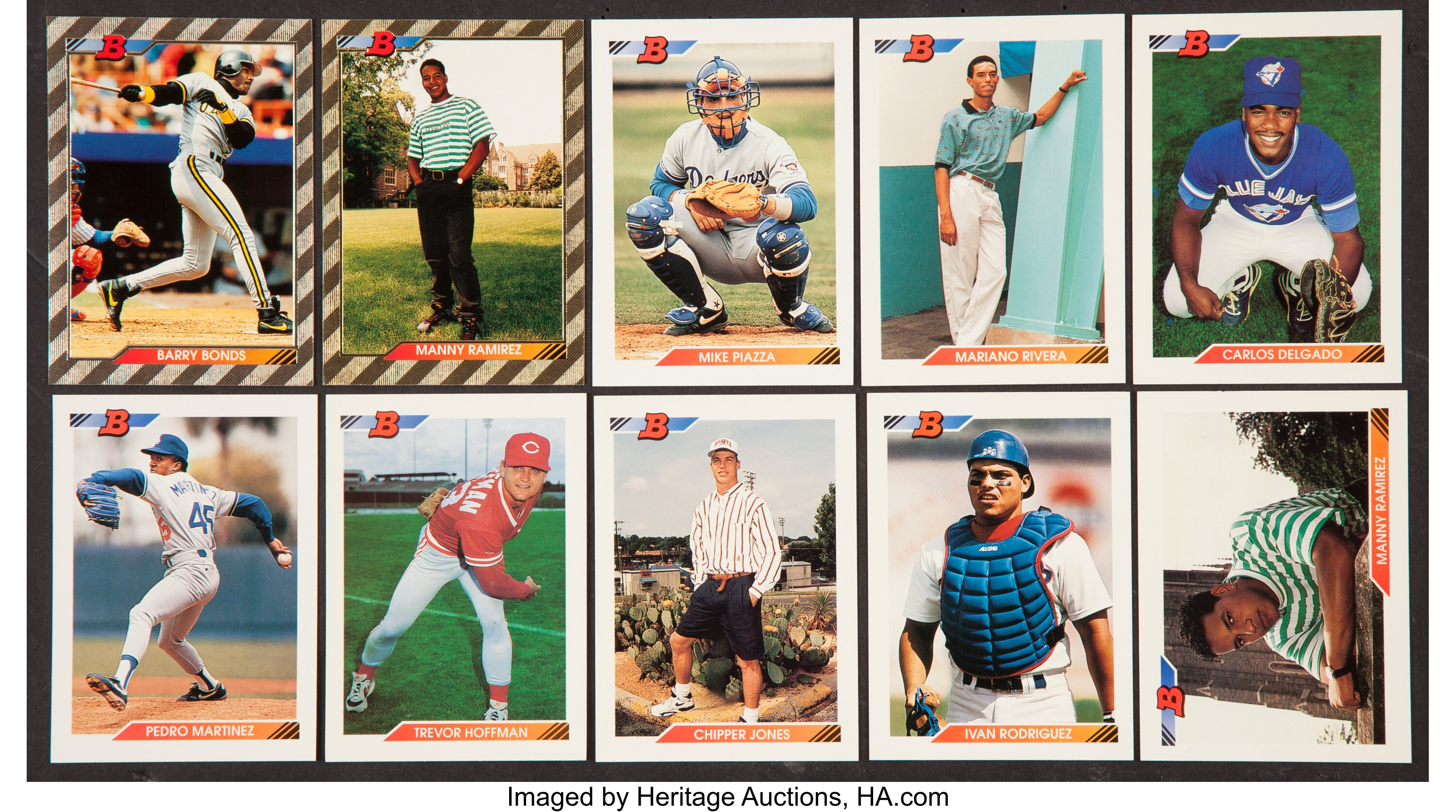 1992 Bowman Baseball Complete Set With Bonds And Ramirez Gold Lot 44044 Heritage Auctions