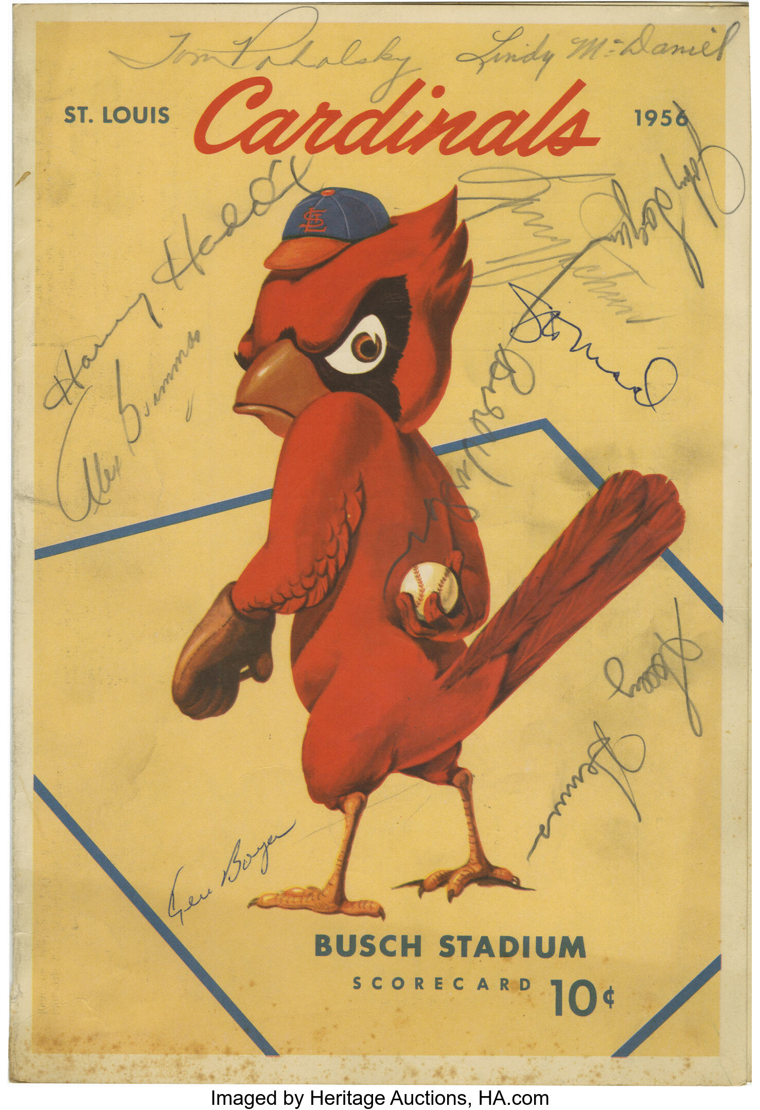 Vintage Fifties St. Louis Cardinals Art