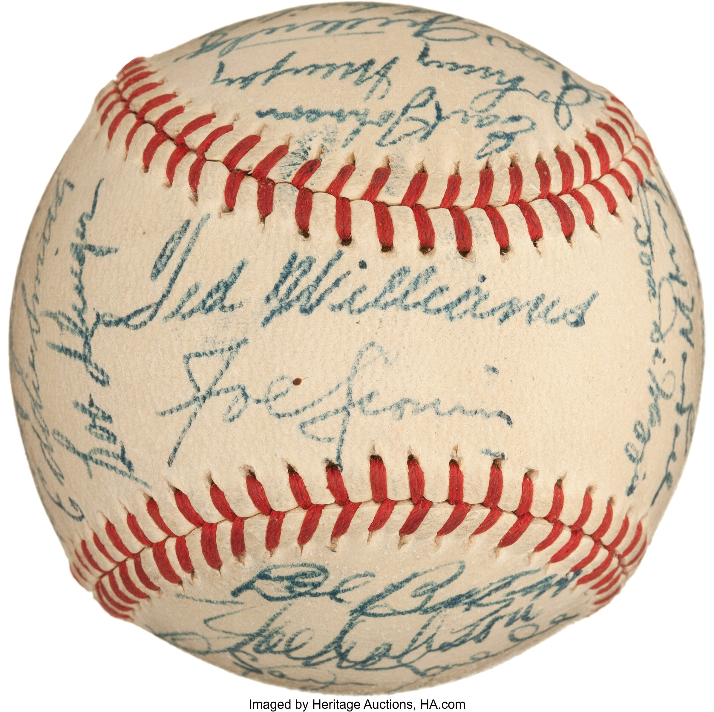 Ted Williams Autographed Ball - 6 OAL ! ! JSA!