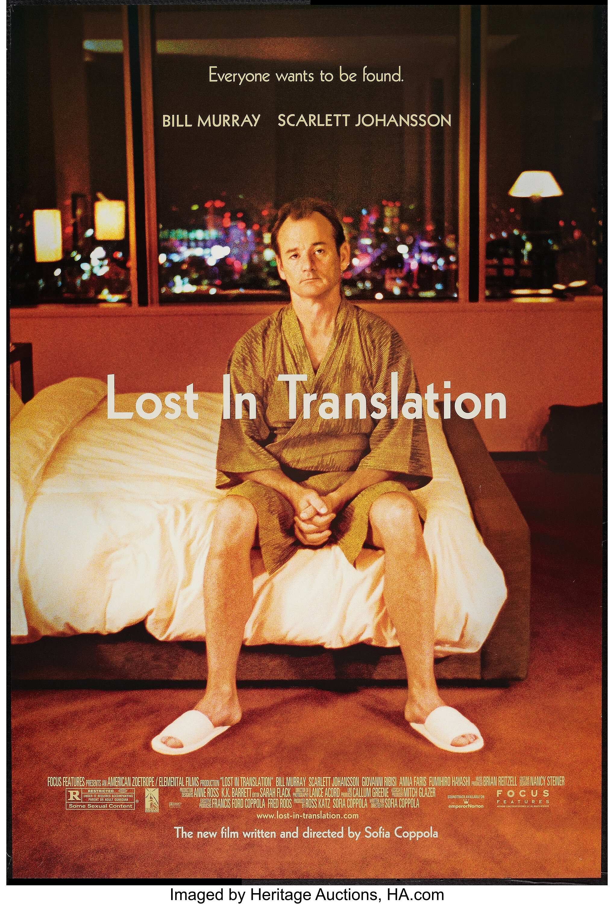 Lost in Translation (Focus Features, 2003). One Sheet (27