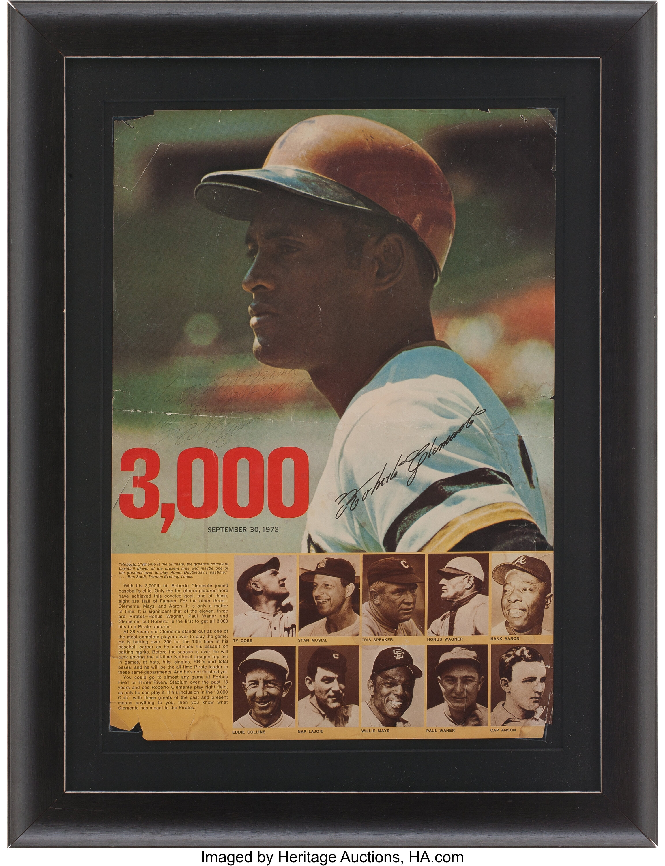 Roberto Clemente Poster In Vintage Sports Posters for sale