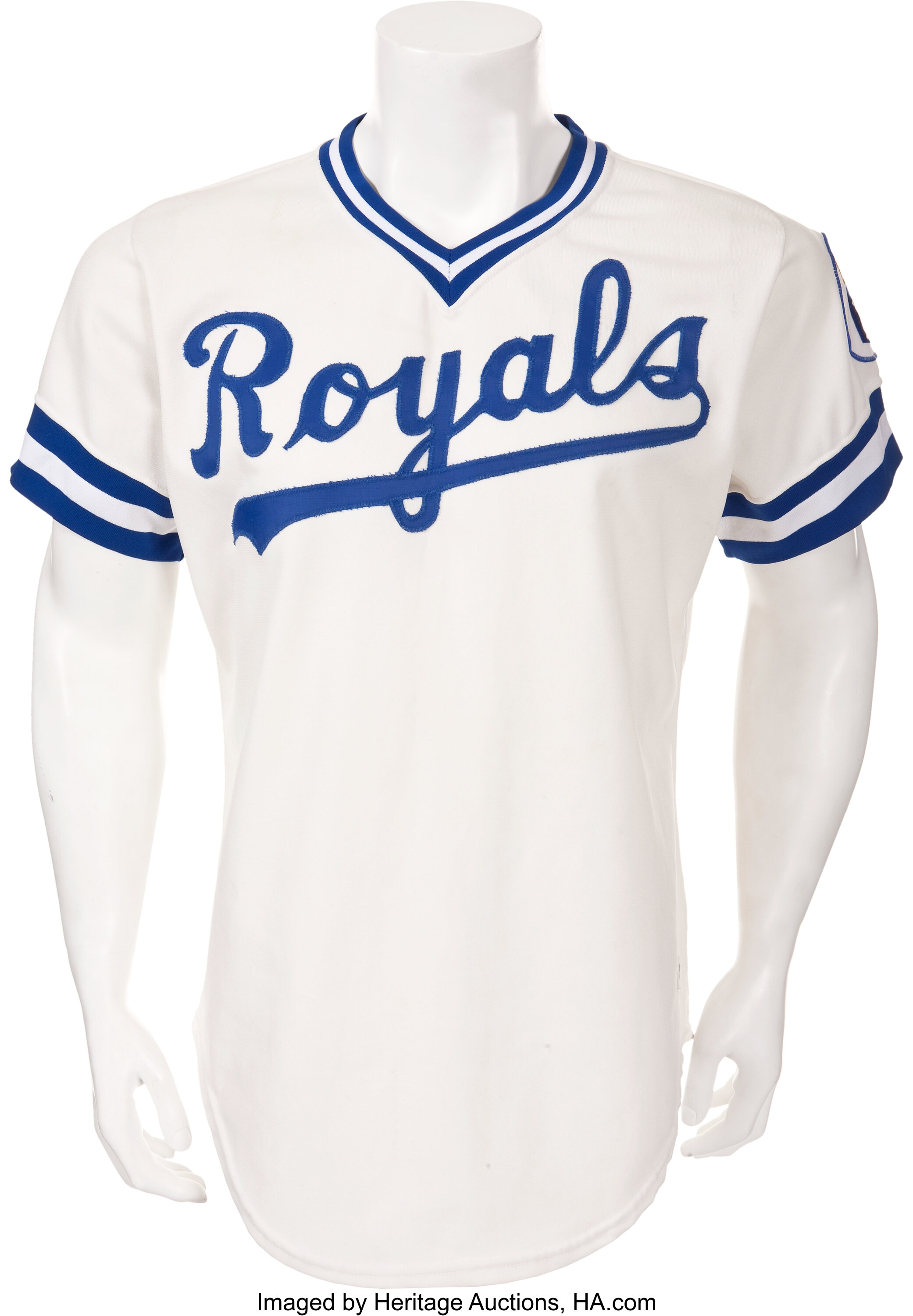 1980 George Brett Game Worn Kansas City Royals Jersey. Baseball, Lot  #80967