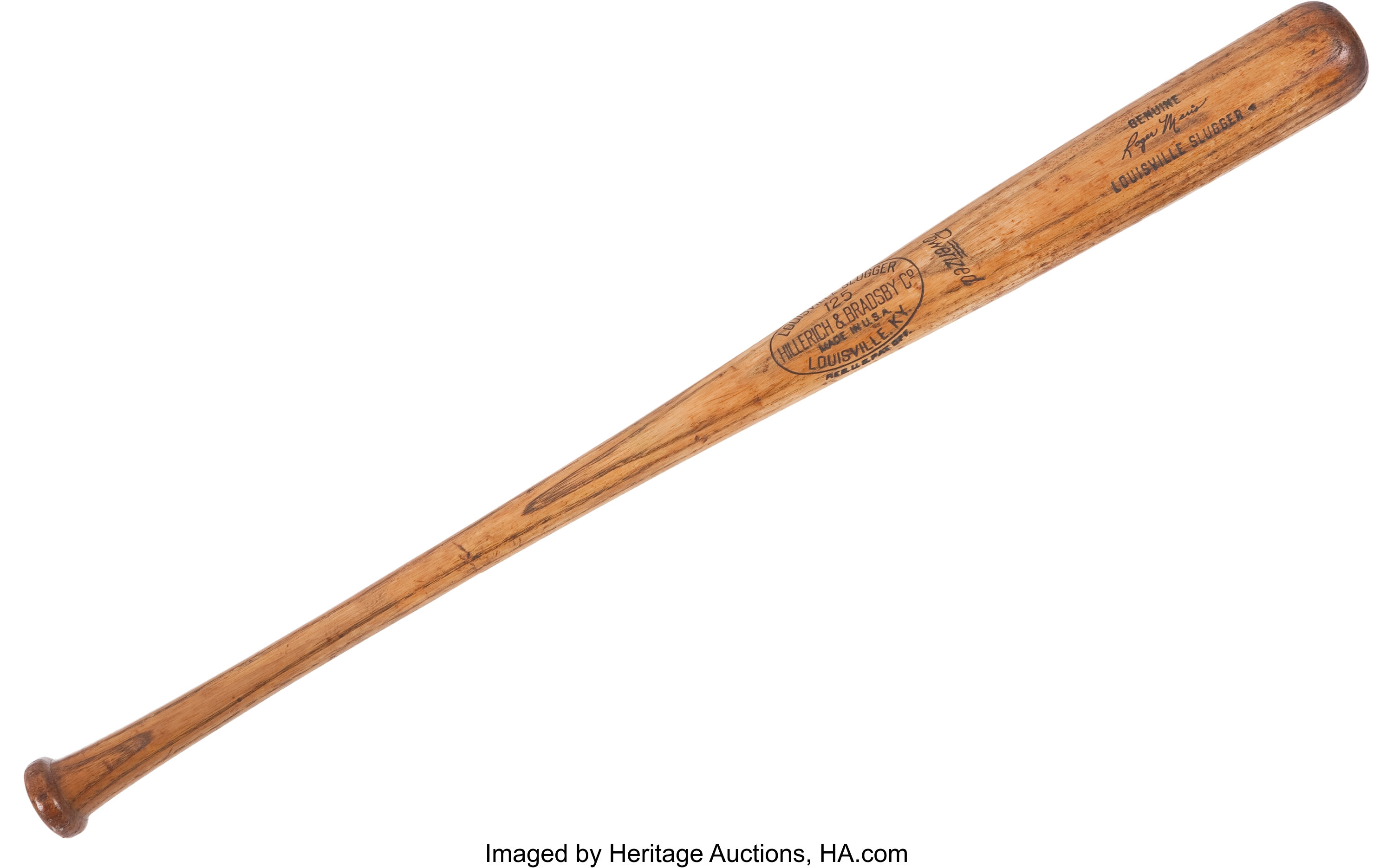 1957-60 Roger Maris Game Used Bat.... Baseball Collectibles Bats | Lot ...