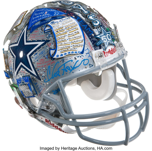 Dallas Cowboys Super Bowl 30 Champs team signed full size authentic helmet