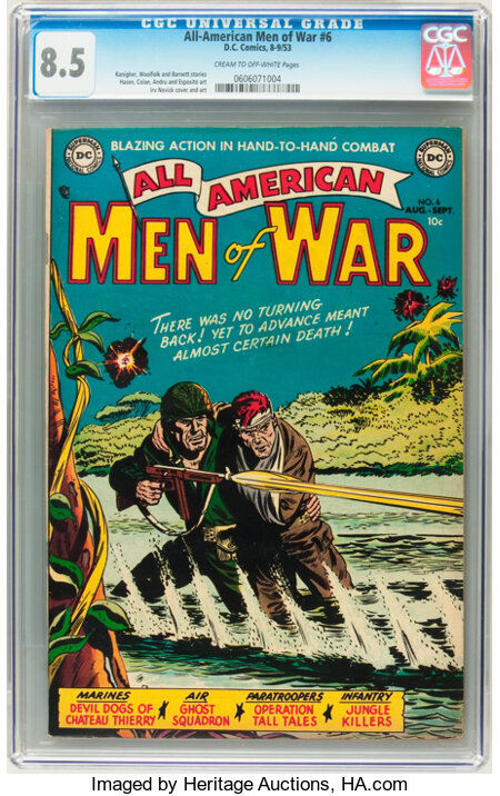 How Much Is All American Men Of War 6 Worth Browse Comic Prices Heritage Auctions