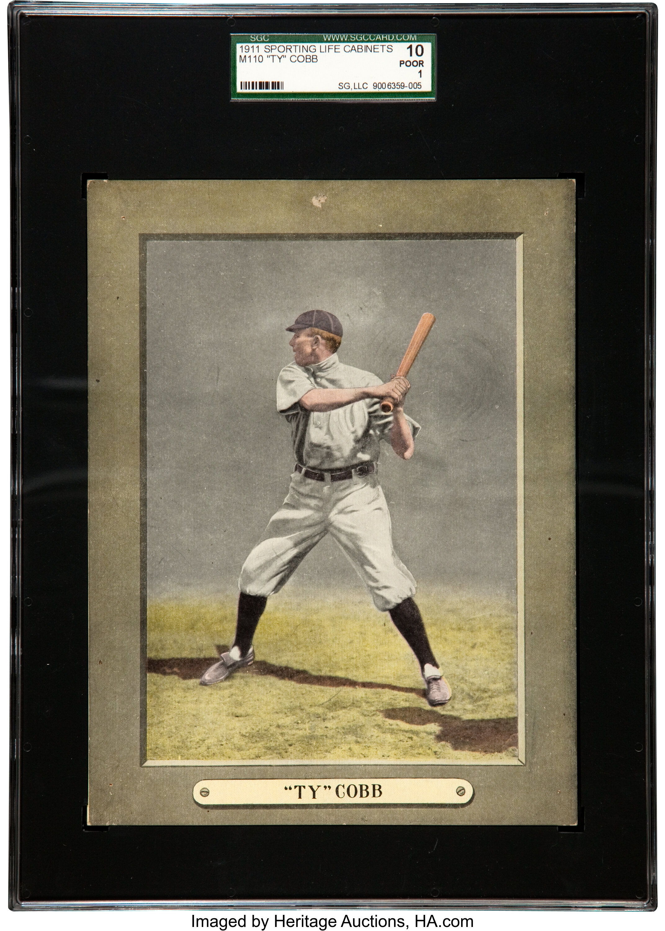 1911 M110 Sporting Life Cabinet Ty Cobb Sgc 10 Poor 1 Baseball