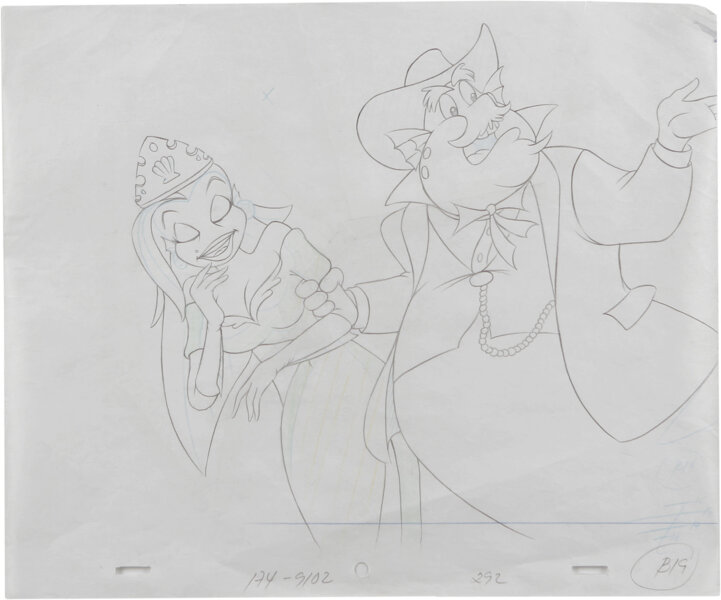 fish police angel and calamari animation production drawing lot 17624 heritage auctions heritage auctions