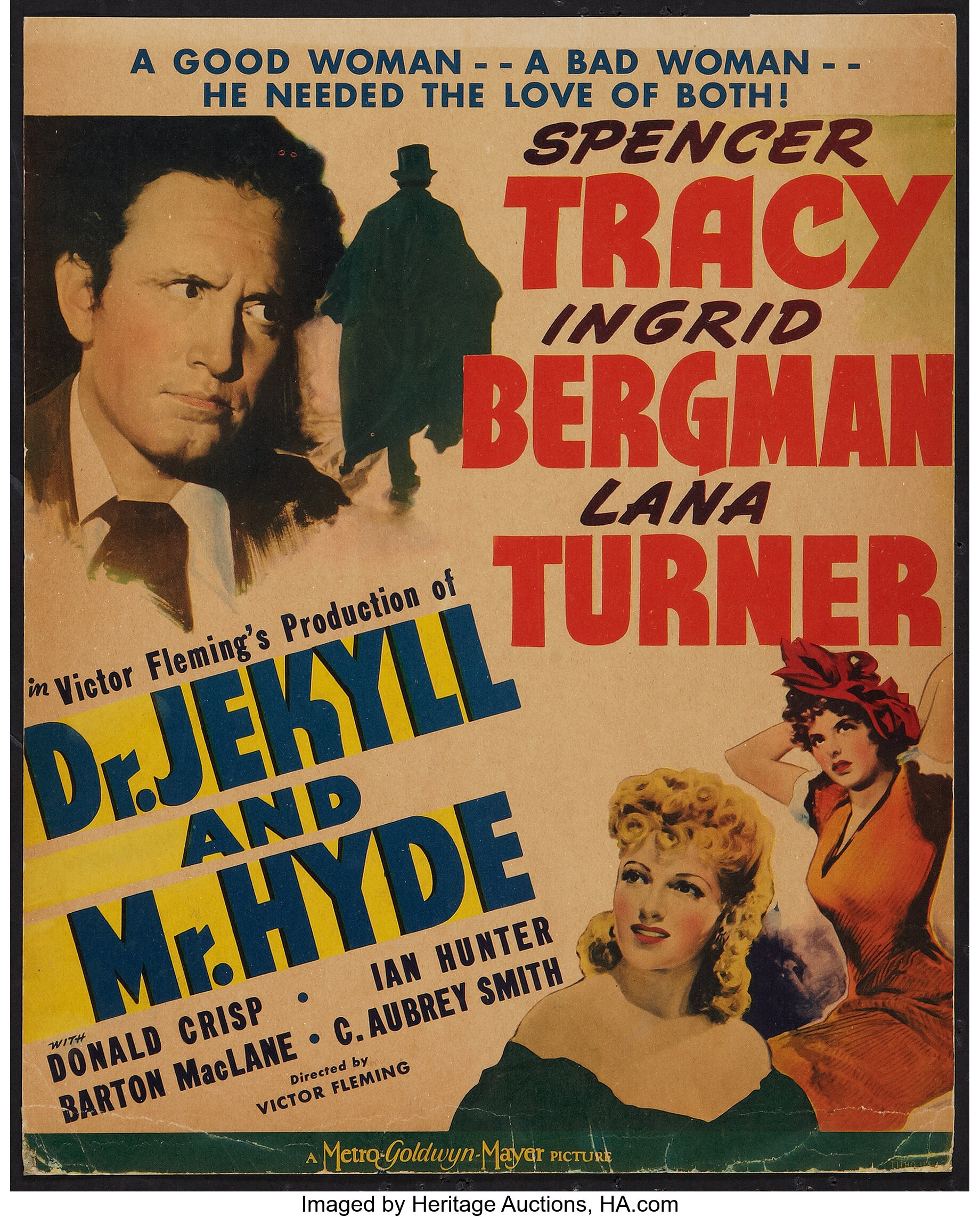 Dr. Jekyll And Mr. Hyde (mgm, 1941). Window Card (14