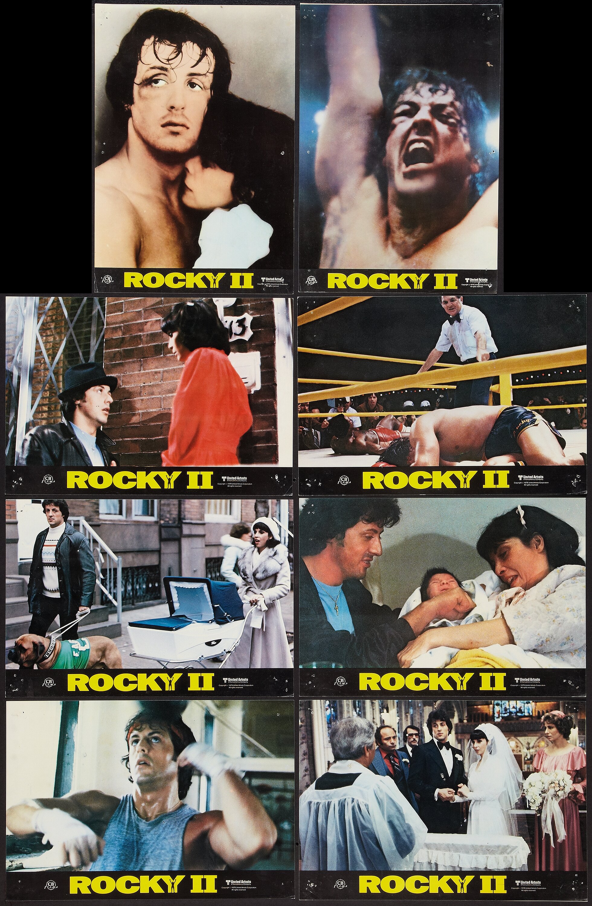 Rocky II and Rocky IV (United Artists, 1979 and 1985). Spanish