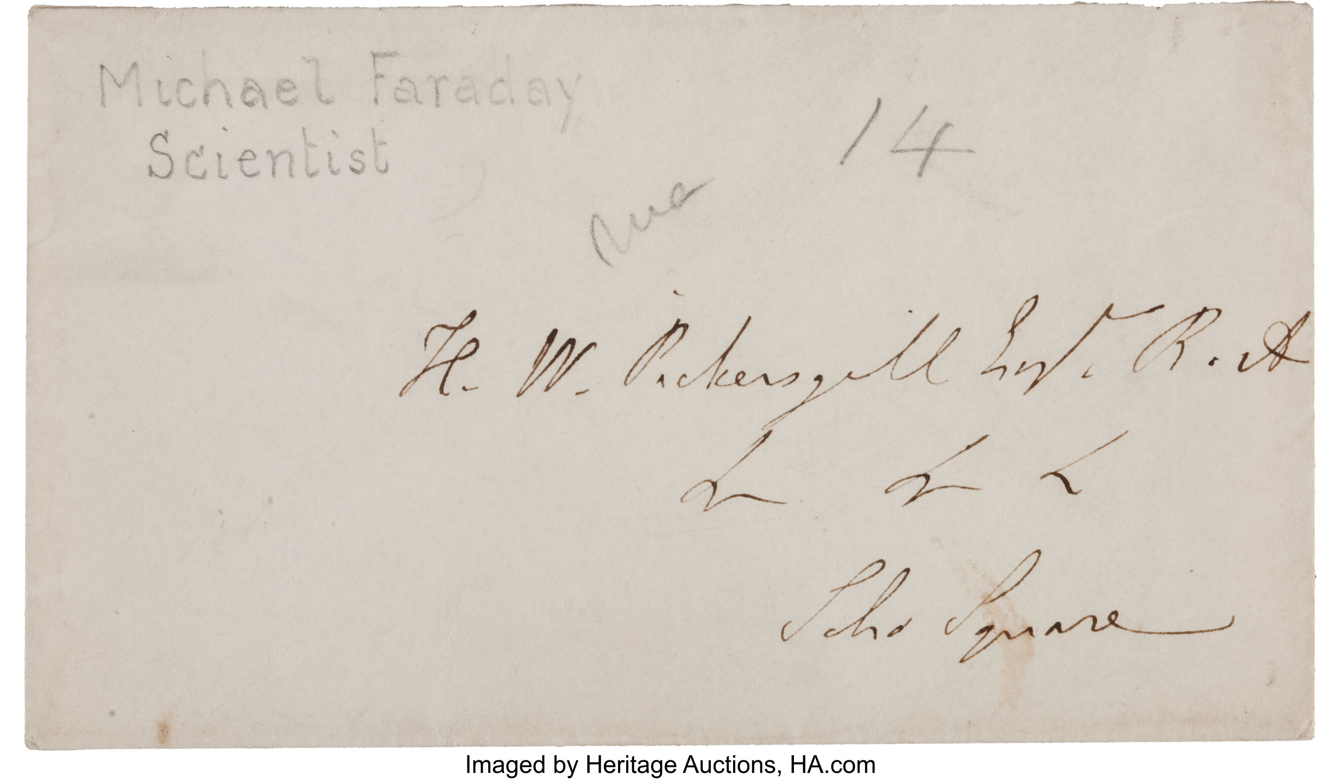 Michael Faraday Autograph Letter Signed