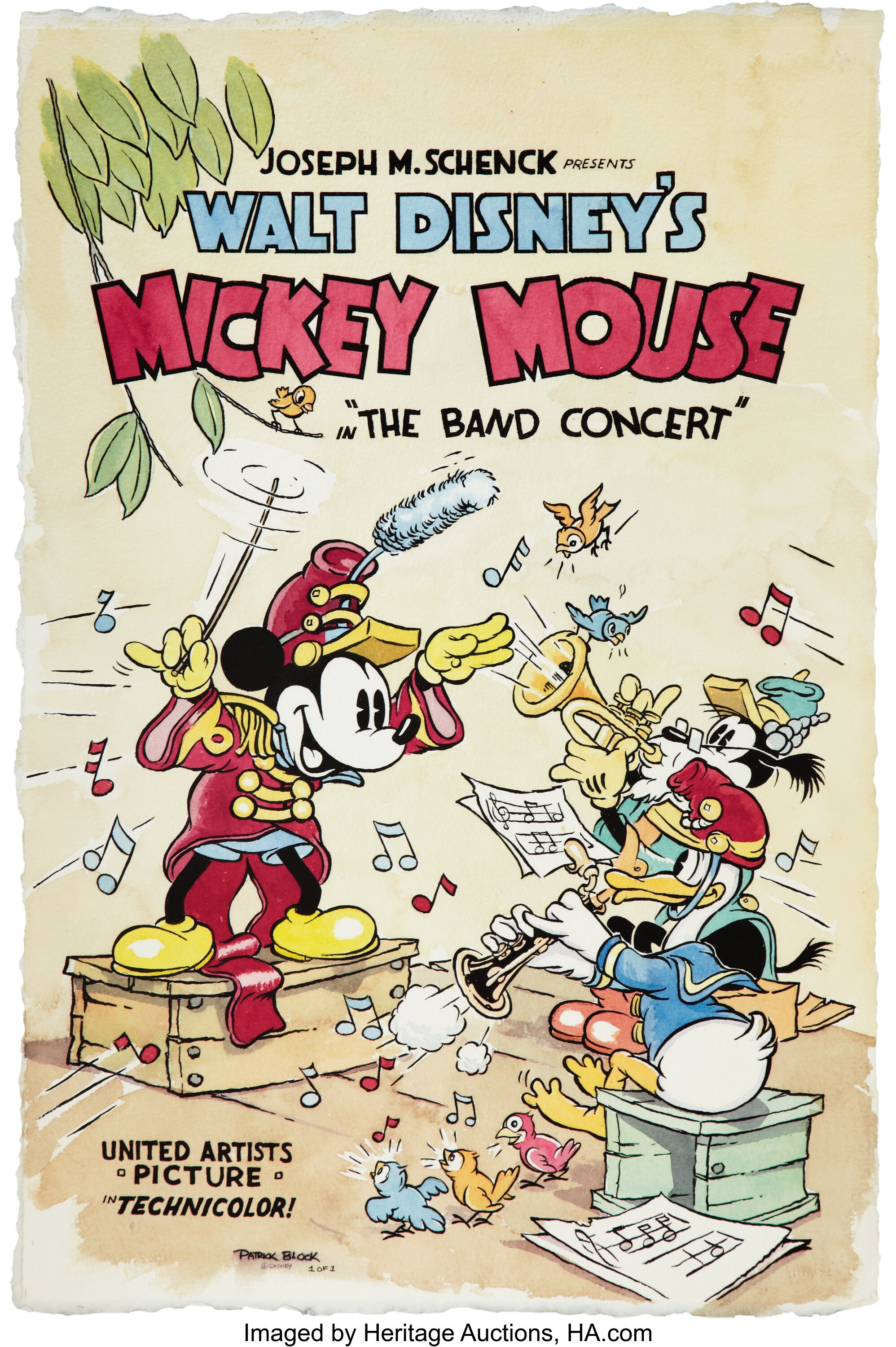 Patrick Block The Band Concert Poster Re-Creation Original Art | Lot ...