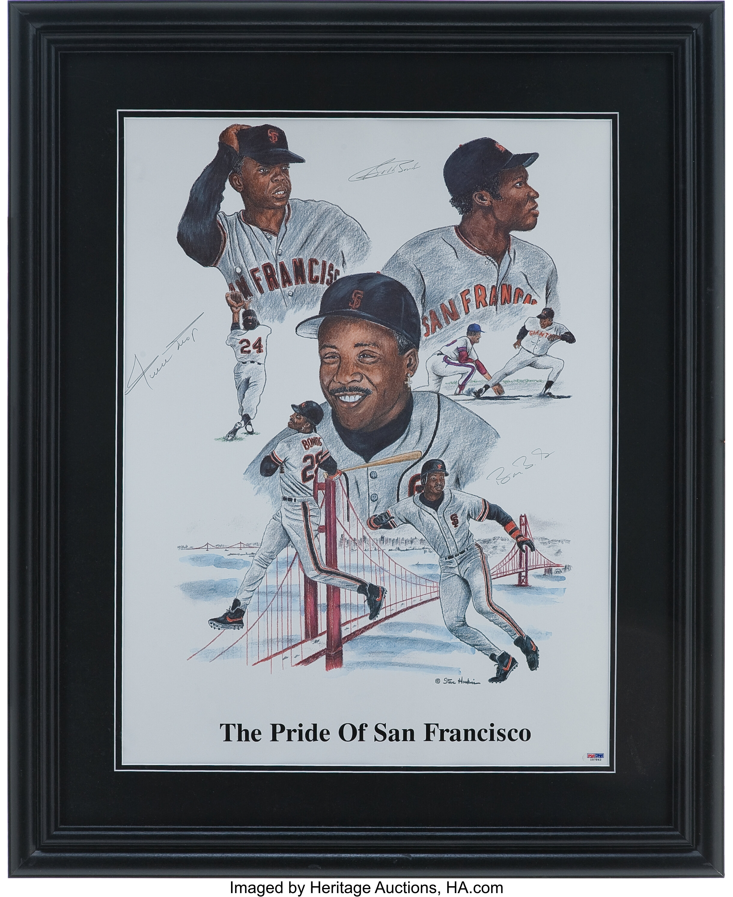 Barry Bonds & Bobby Bonds Signed 8x10 Photo (PSA LOA)