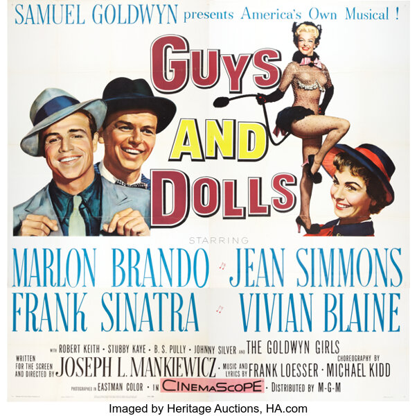 Guys And Dolls Mgm 1955 Six Sheet 81 X 81 Movie Lot 4 Heritage Auctions