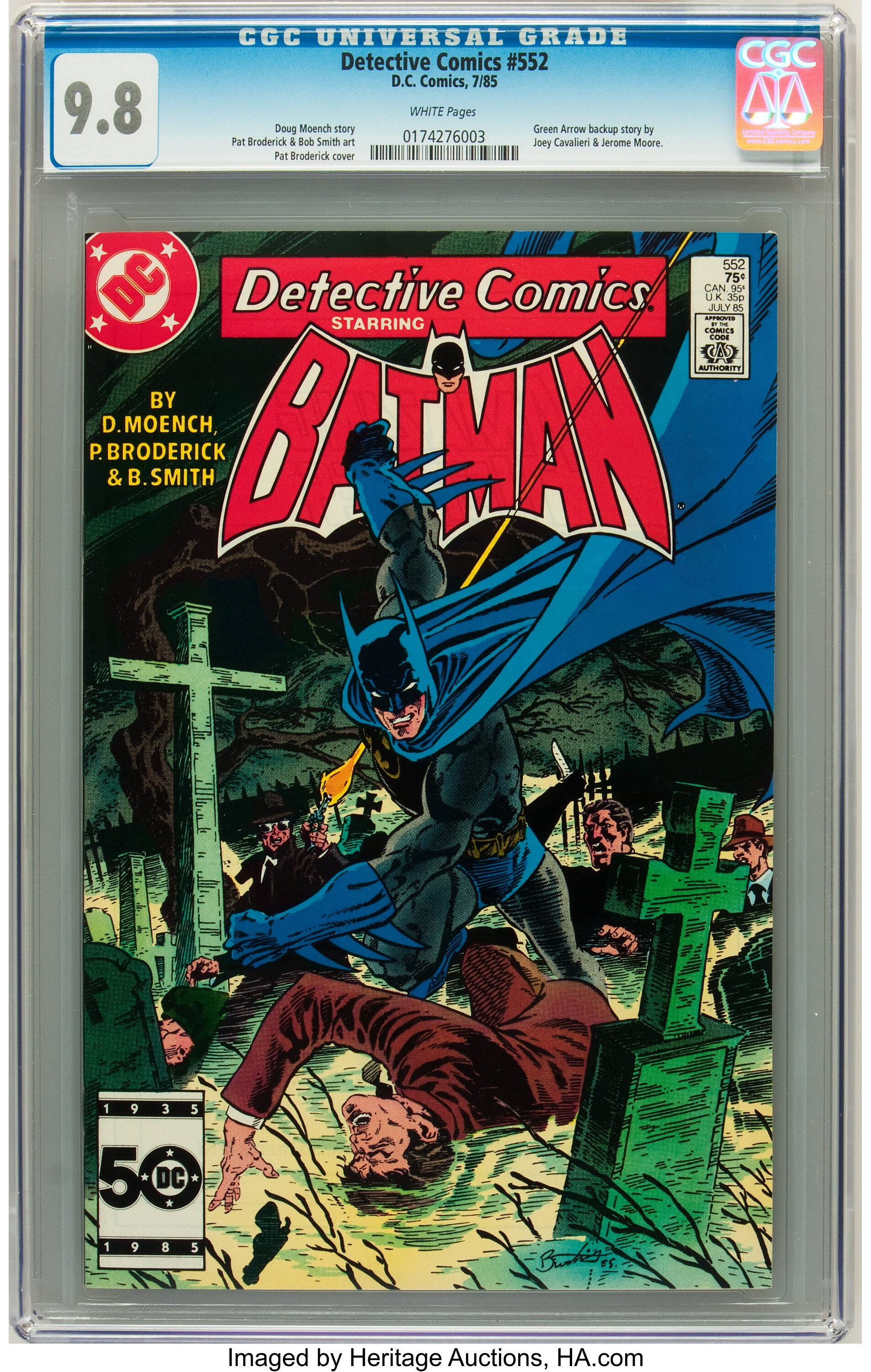 How Much Is Detective Comics #552 Worth? Browse Comic Prices | Heritage  Auctions