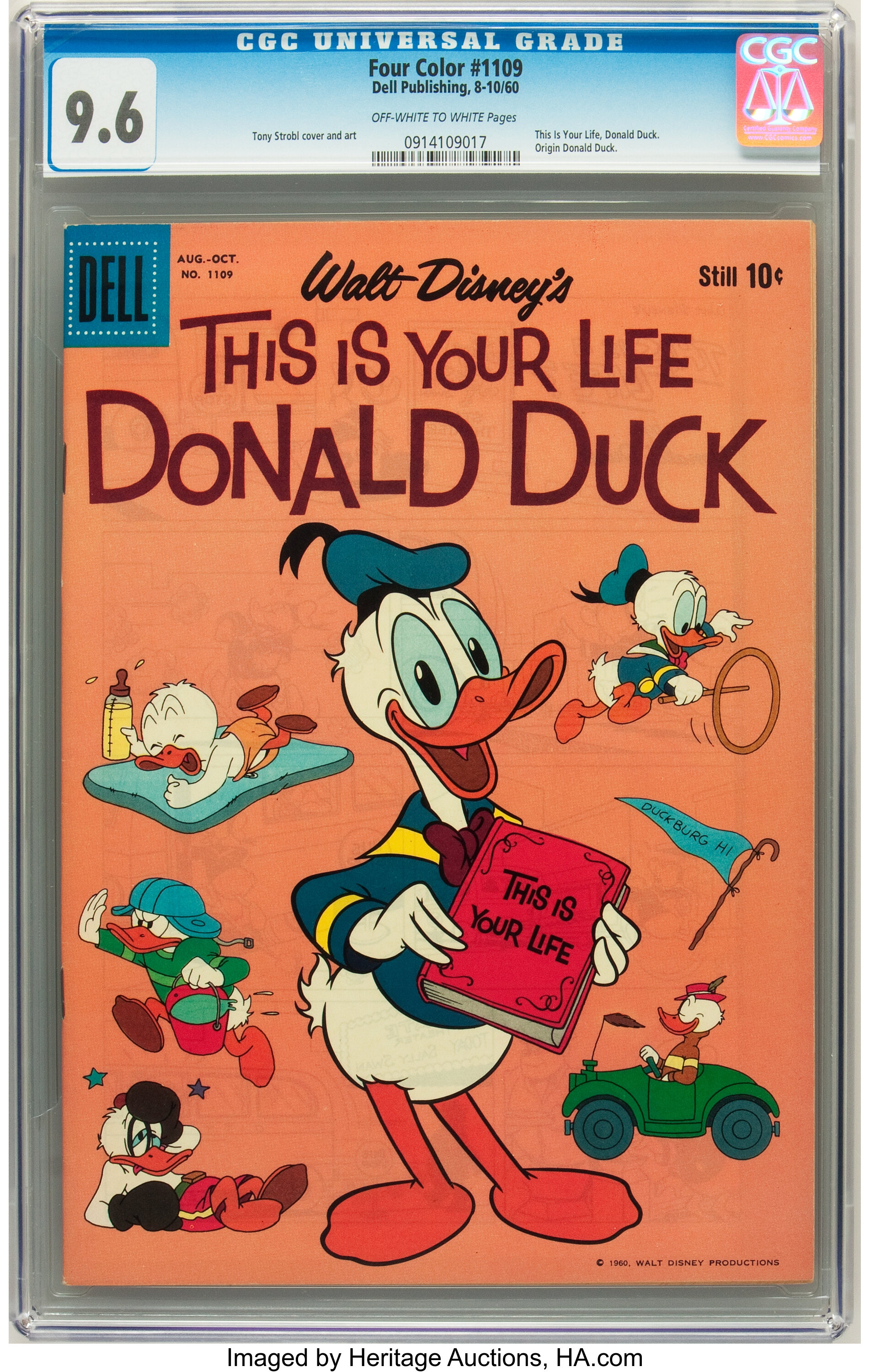 Four Color 1109 This Is Your Life Donald Duck Dell 1960 Cgc Nm Lot Heritage Auctions