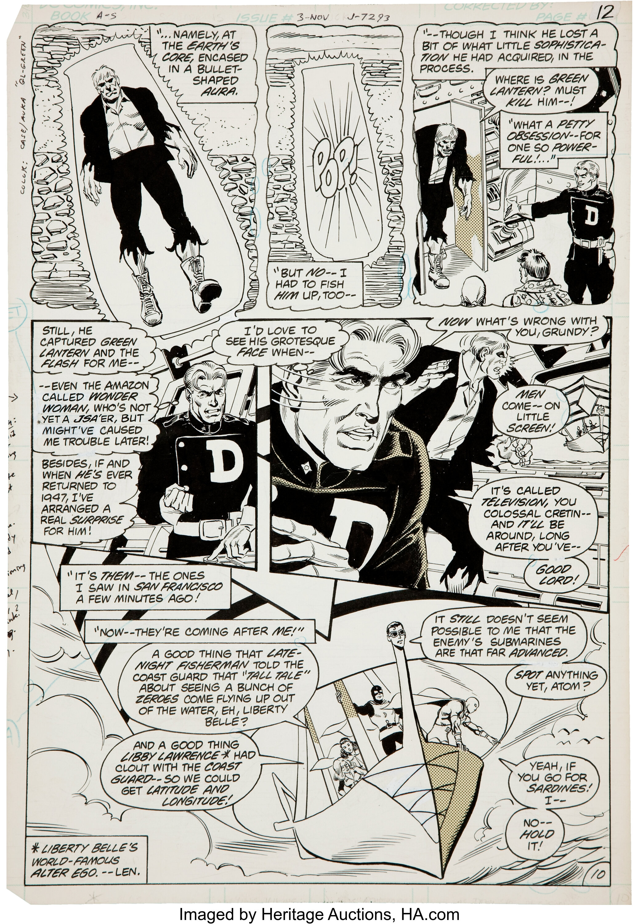 Rich Buckler And Jerry Ordway All Star Squadron 3 Page 10 Original Lot Heritage Auctions