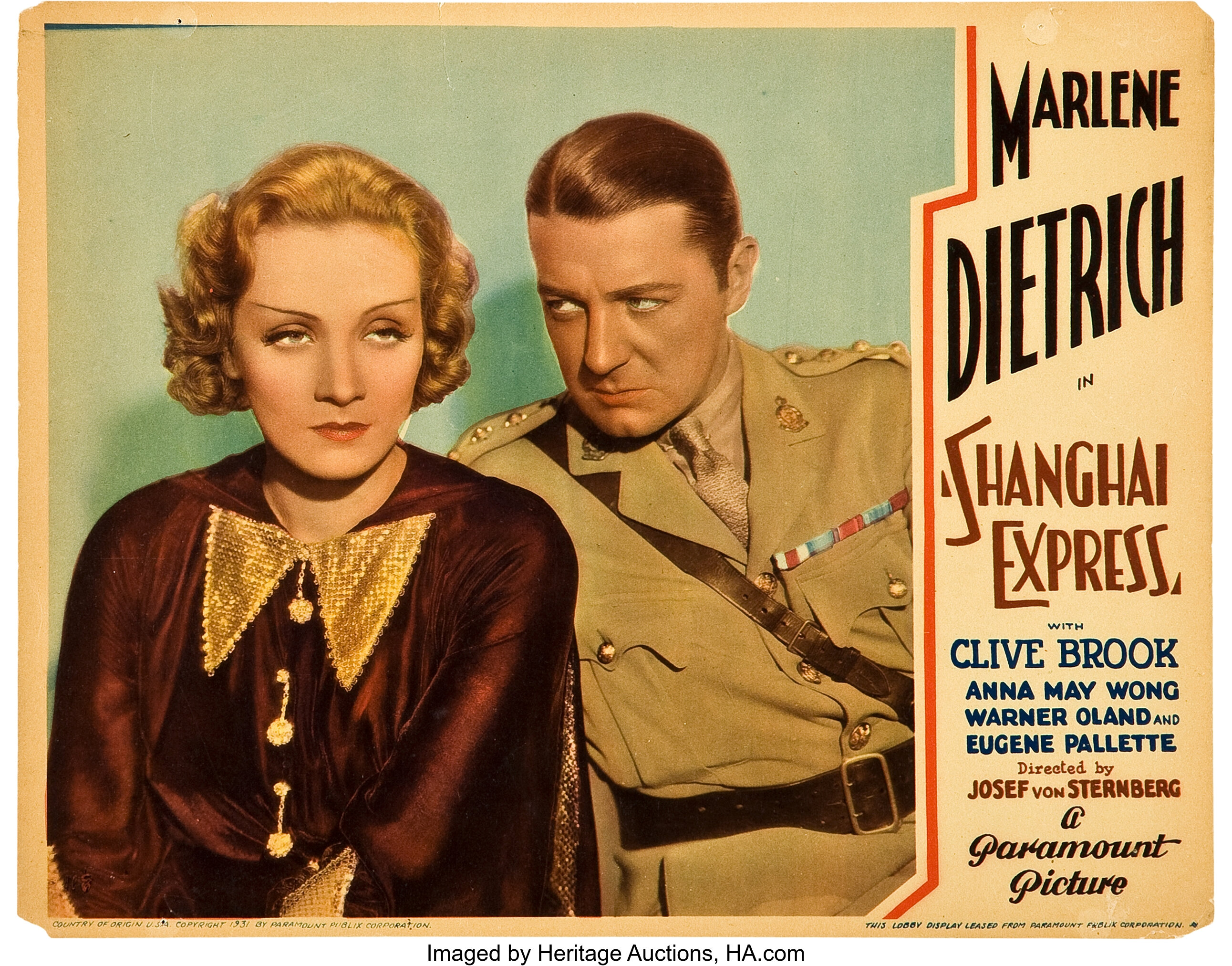 Shanghai Express (Paramount, 1932). Lobby Card (11