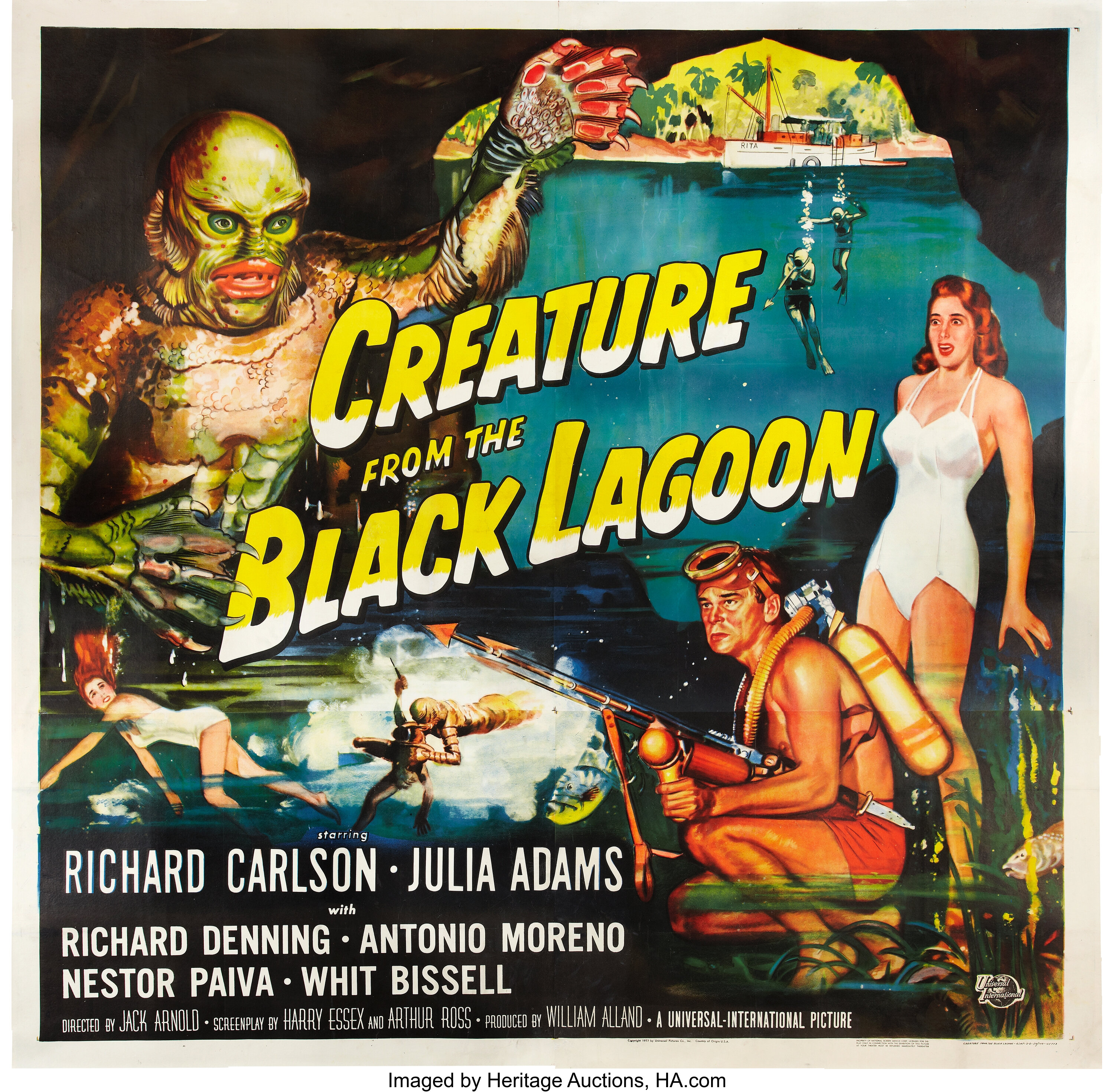 Creature From the Black Lagoon (Universal International, 1954). Six ...