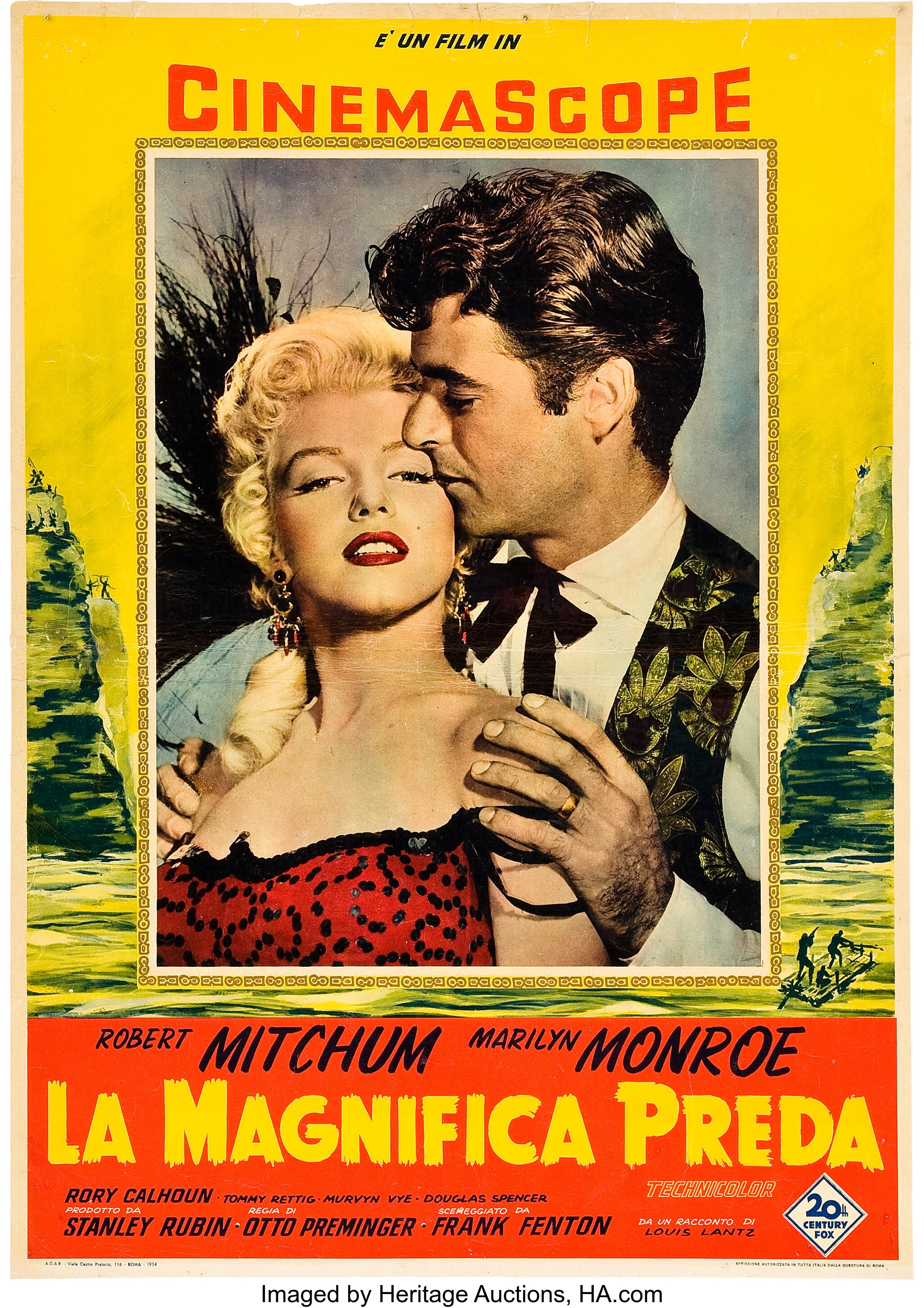 Marilyn Monroe Movie Posters - Marilyn Monroe Italian movie poster River of  No Return