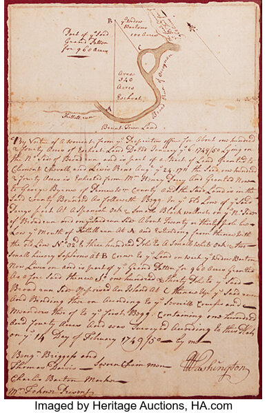 George Washington Handwritten Letter from Presidency for Sale