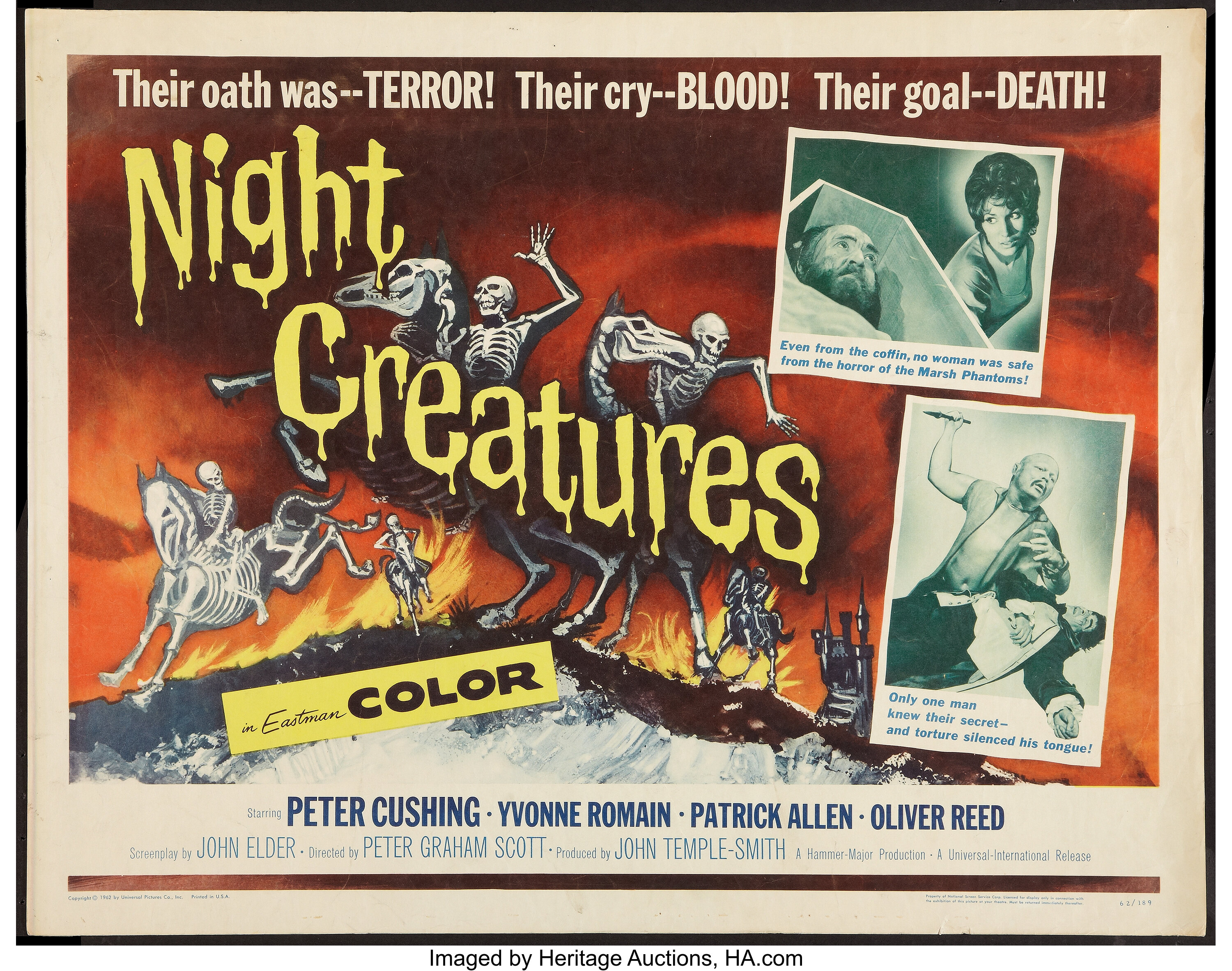 Night Creatures (Universal International, 1962). Half Sheet (22