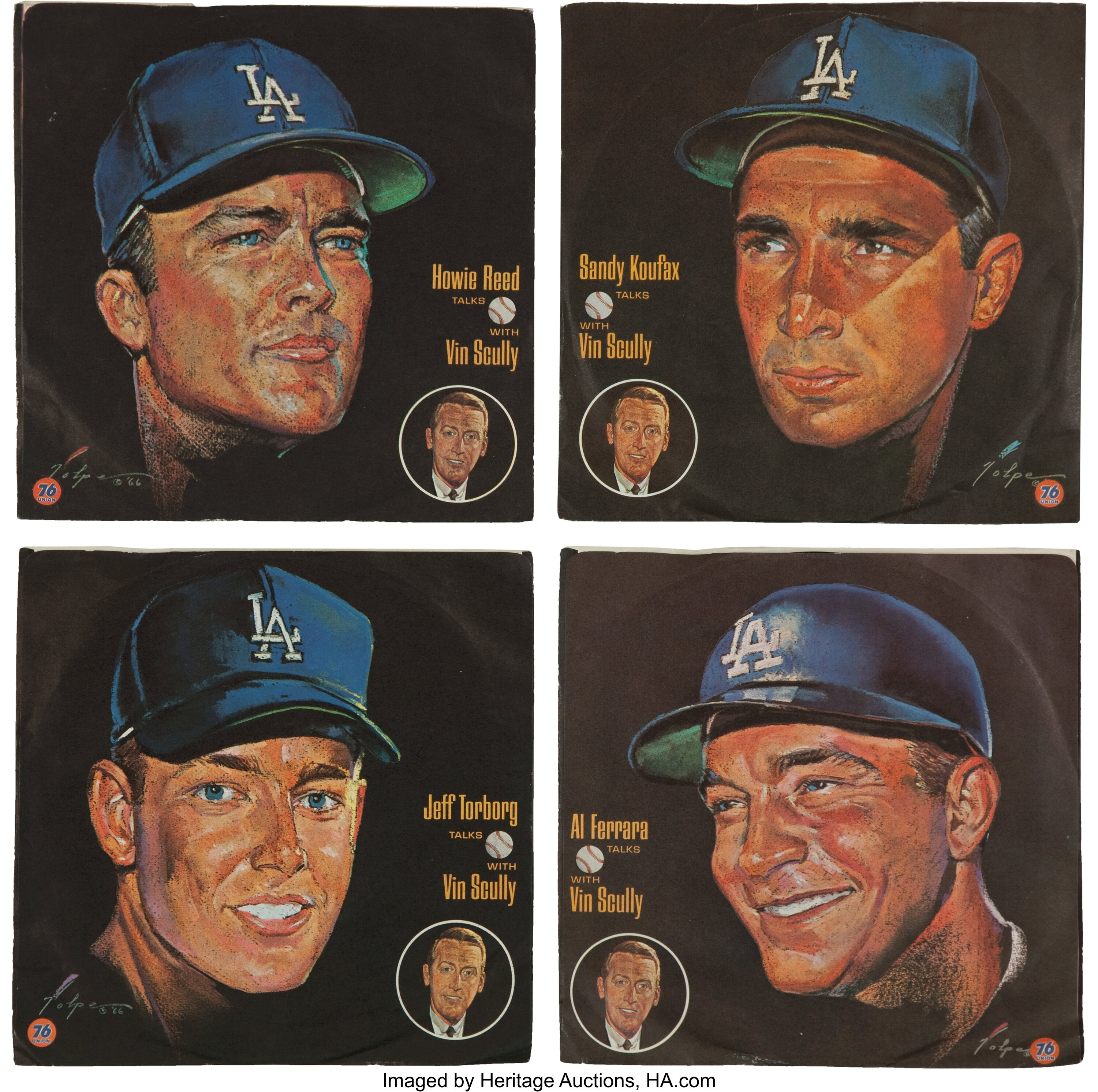 1966 Vintage Los Angeles Dodgers Program Cover Sandy Koufax 