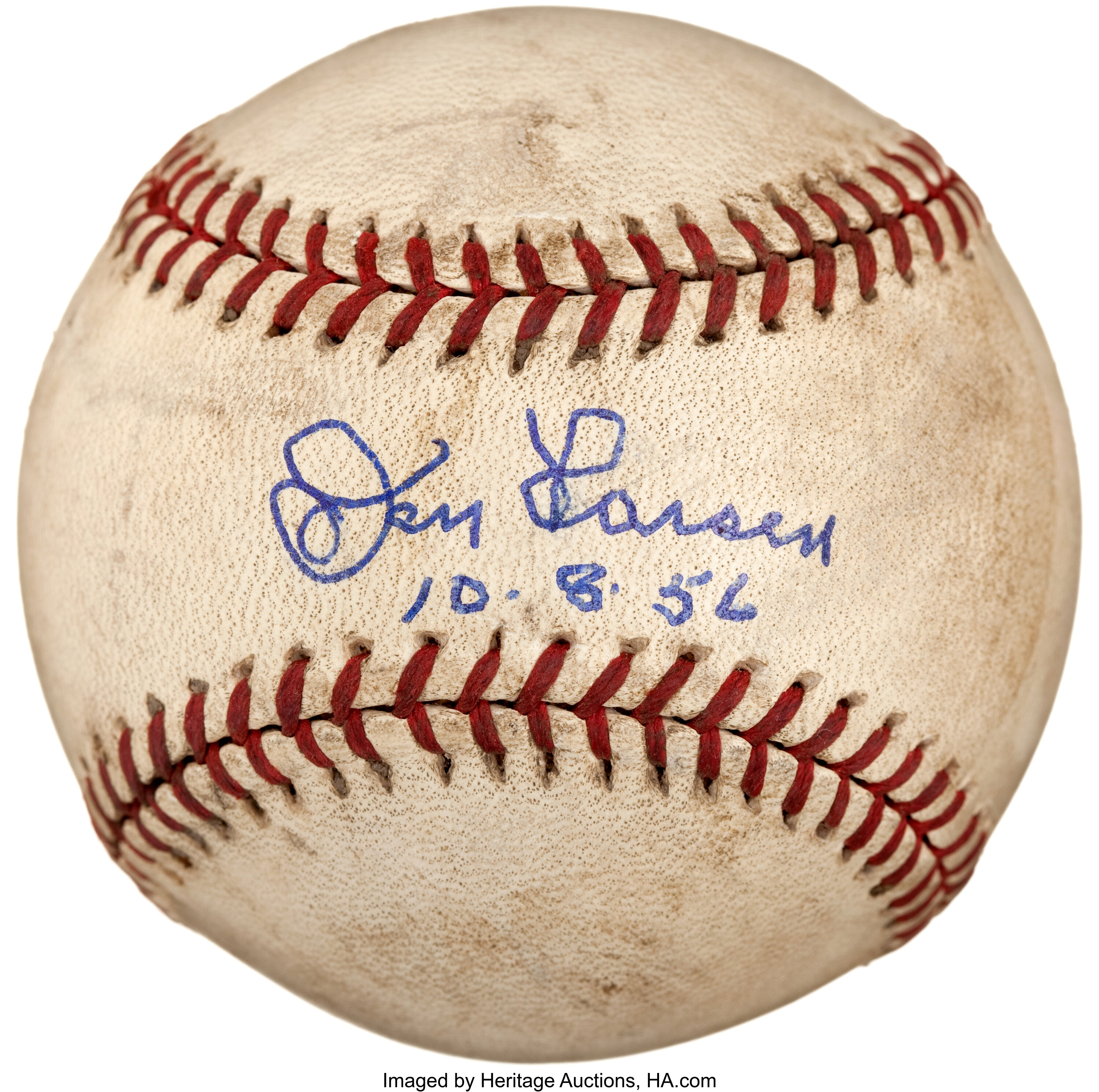 Lot Detail - 10/8/1956 DON LARSEN SIGNED WORLD SERIES PERFECT GAME