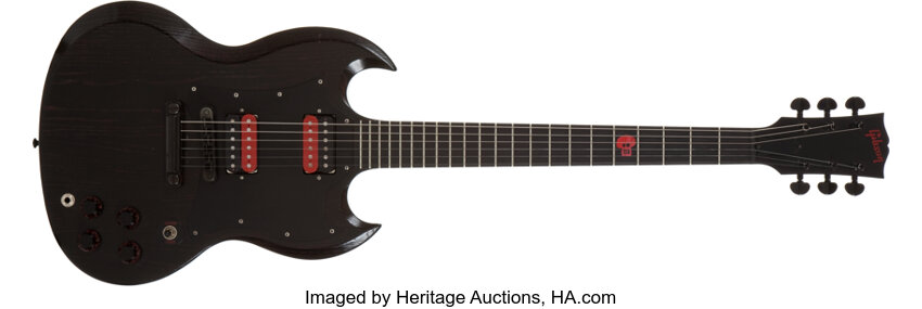 2002 Gibson SG Voodoo Model Black w/Red Woodgrain Electric Guitar