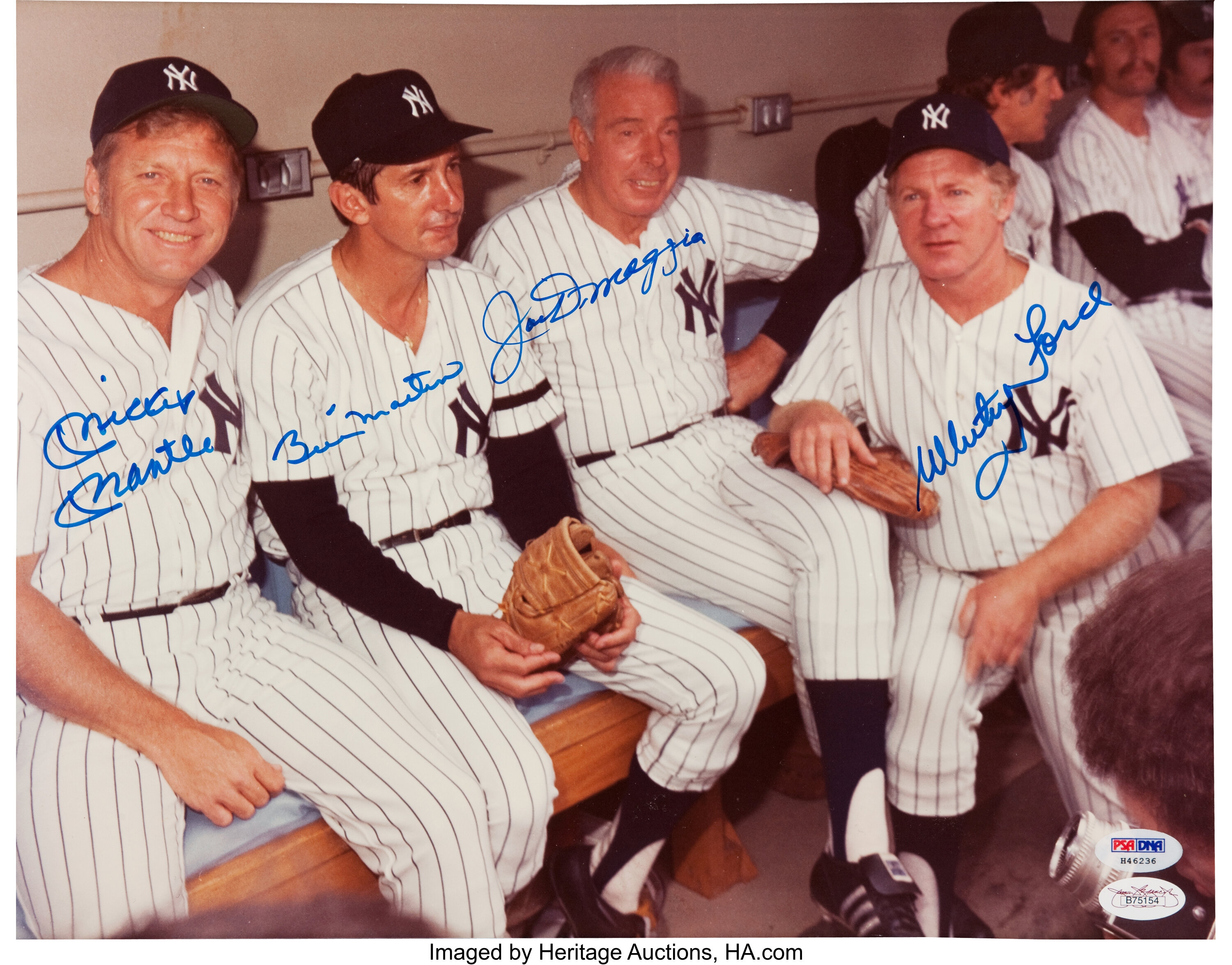 Matted 8x10 Photo- Mickey Mantle and Billy Martin