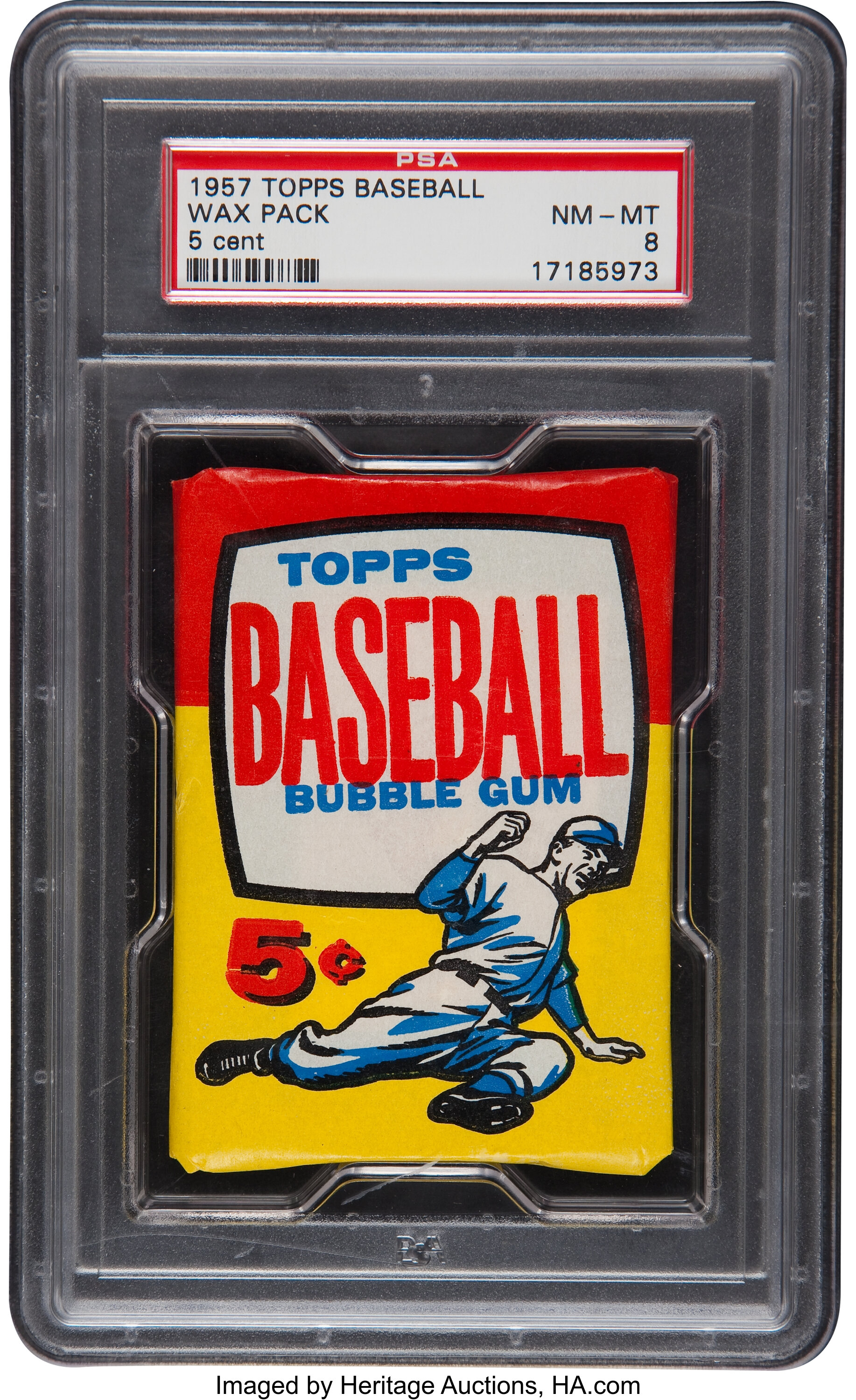 1967 TOPPS BASEBALL 5 CENTS WAX WRAPPER NM/MT