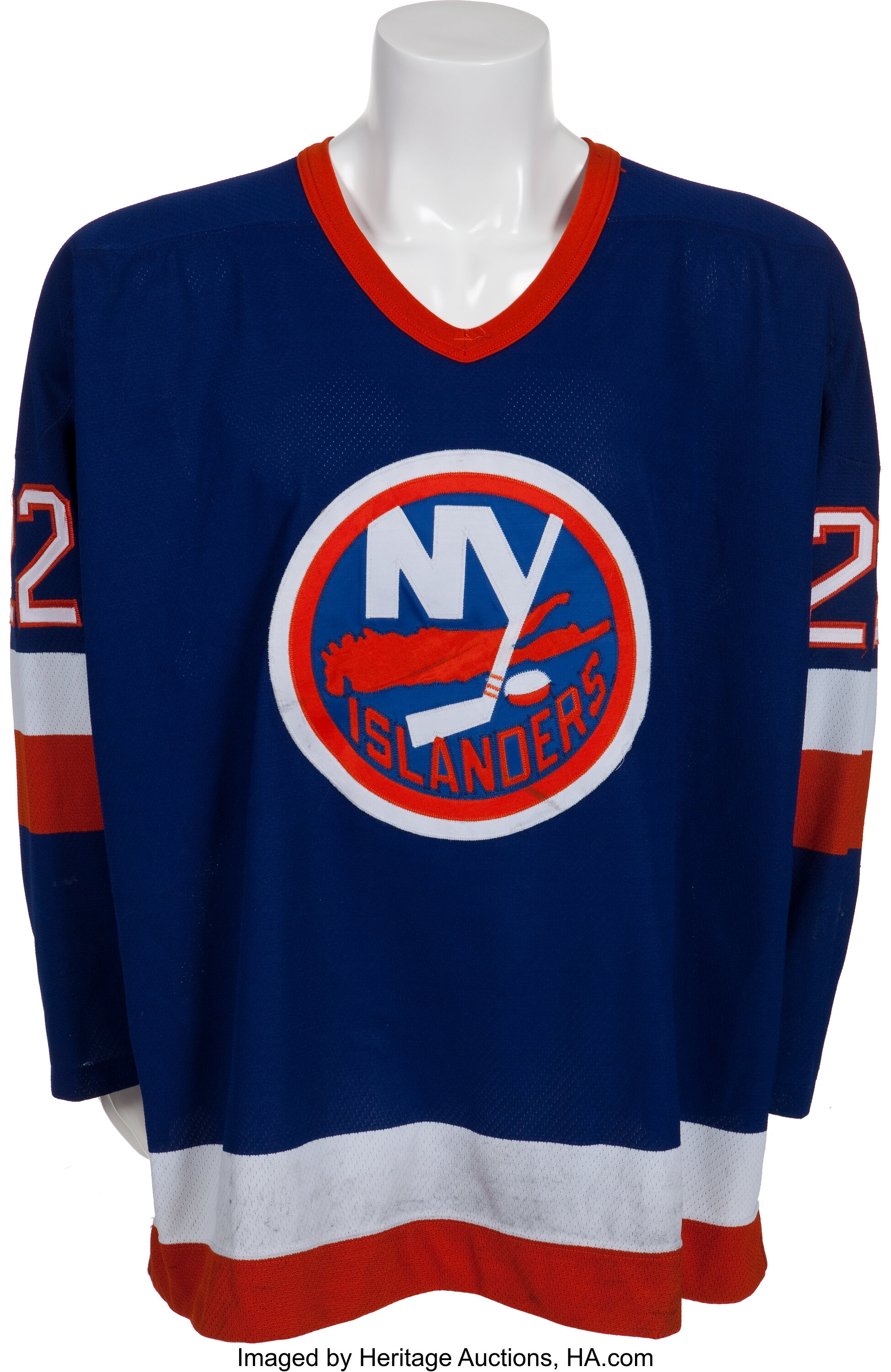 1980's Mike Bossy Game Worn New York Islanders Jersey. Hockey