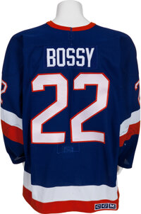 Mike Bossy New York Islanders 1985 - 1986 Game Used Jersey - Game