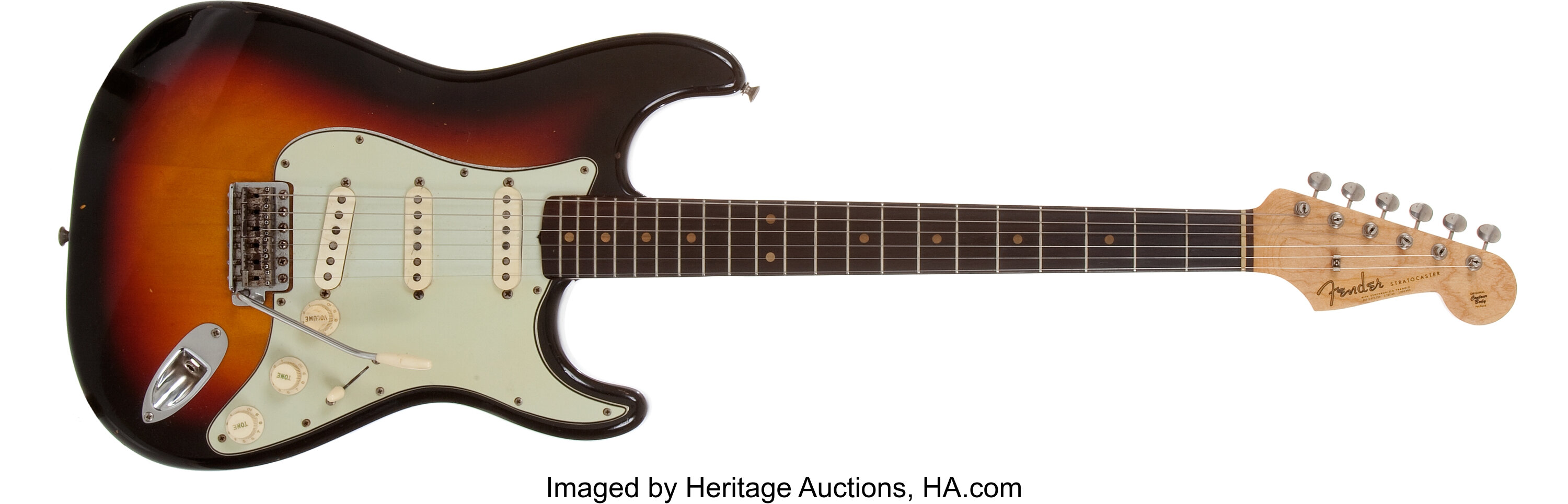 1963 Fender Stratocaster Sunburst Electric Guitar, #94724. 