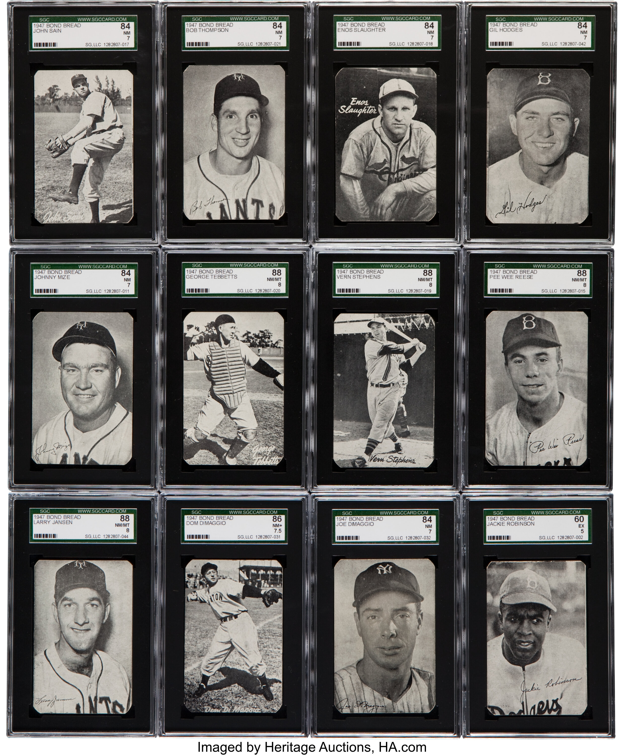 1947 Jackie Robinson Bond Bread Baseball Cards History