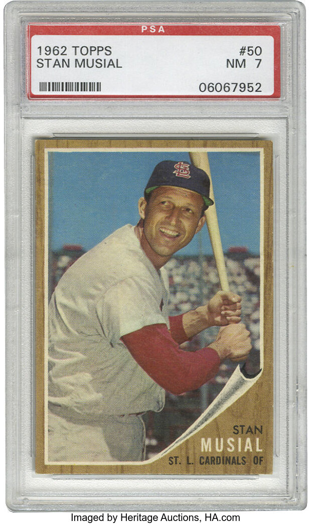 Sold at Auction: 1962 Topps Stan Musial Signed Baseball Card