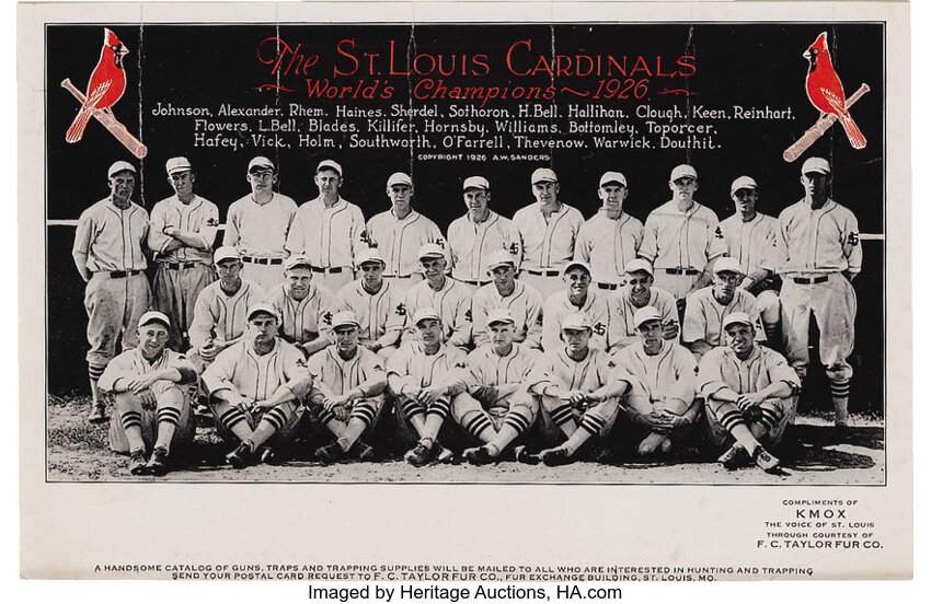 1926 ST. LOUIS CARDINALS Print Vintage Baseball Poster 