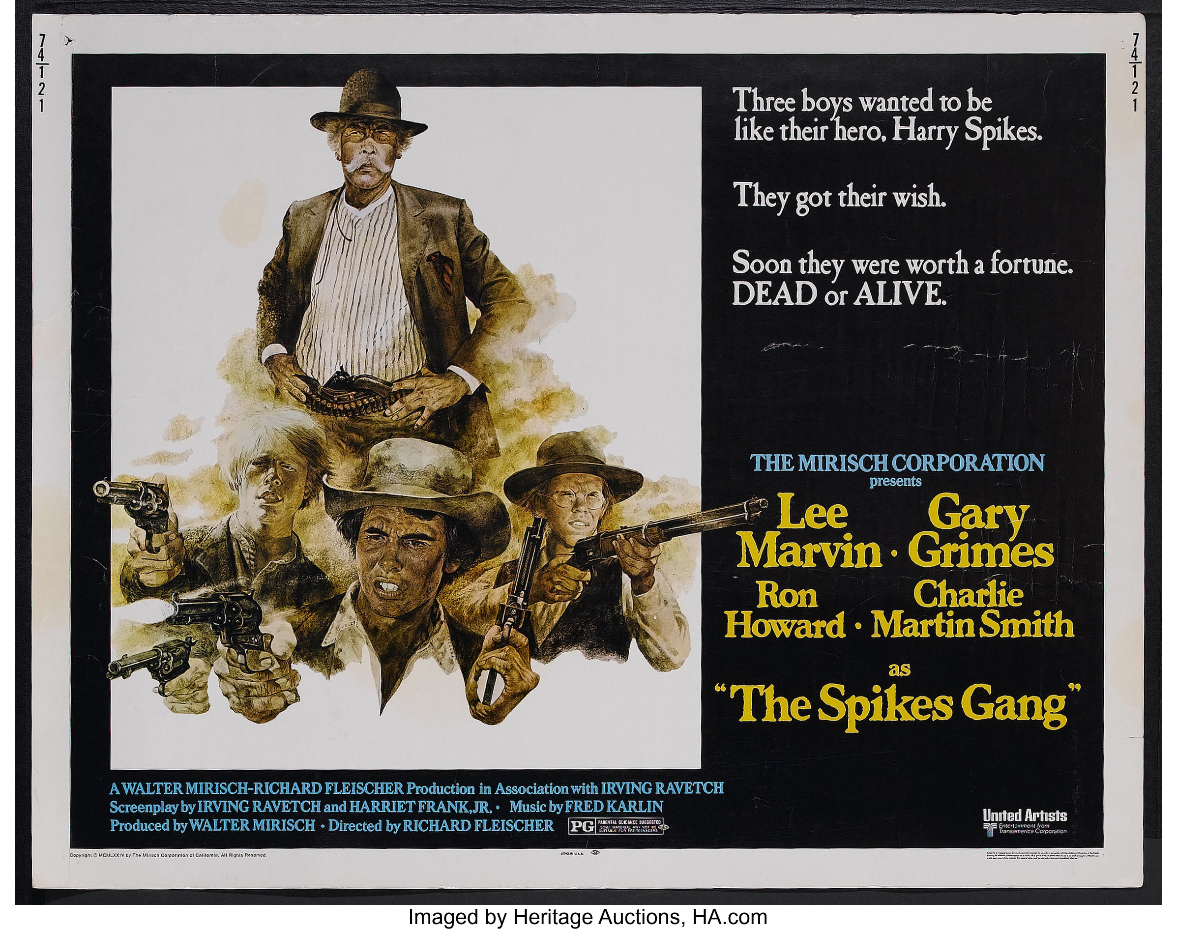 The Spikes Gang (United Artists, 1974). Half Sheet (22 X 28)., Lot  #26220