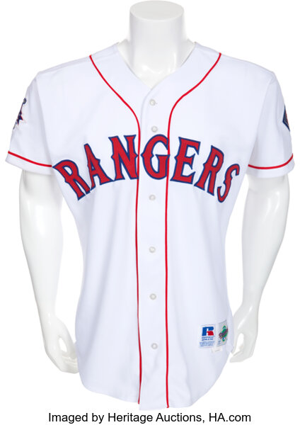 Lot Detail - 1995 Ivan Rodriguez Texas Rangers Game-Used Home Jersey