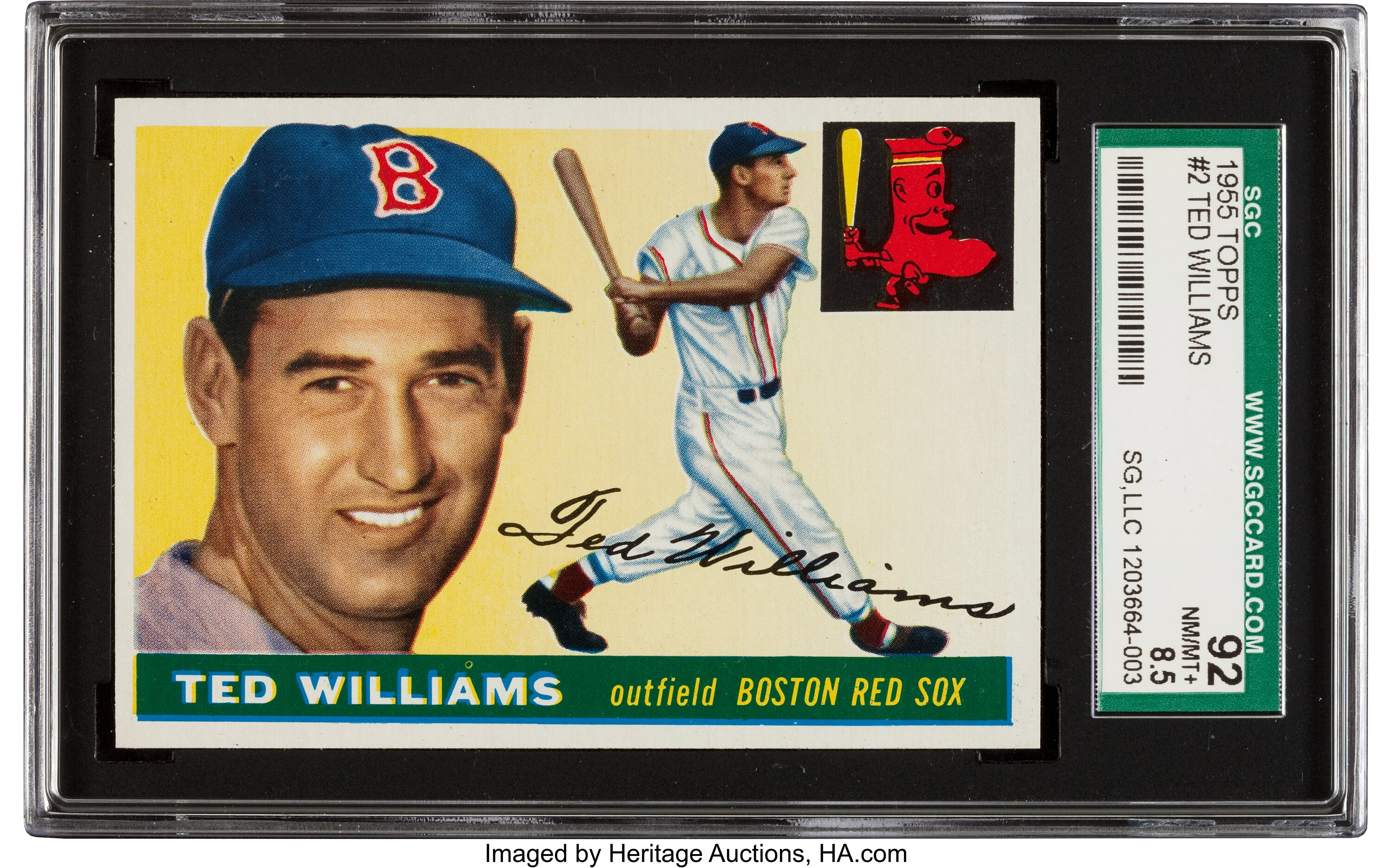 Sold at Auction: Fine 1954 Ted Williams Boston Red Sox