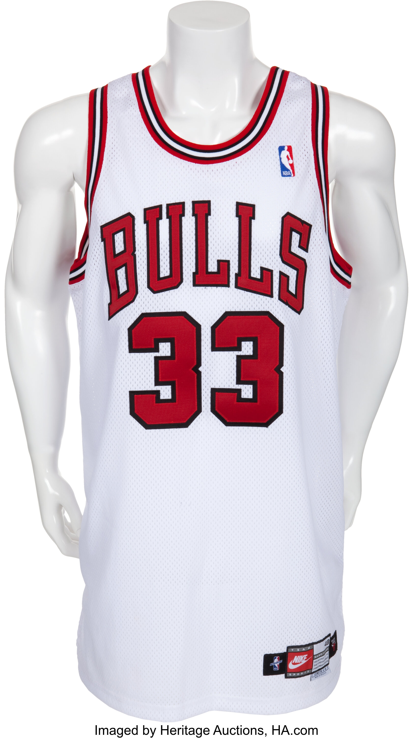 Authentic Jersey Chicago Bulls Road Finals 1997-98 Scottie Pippen