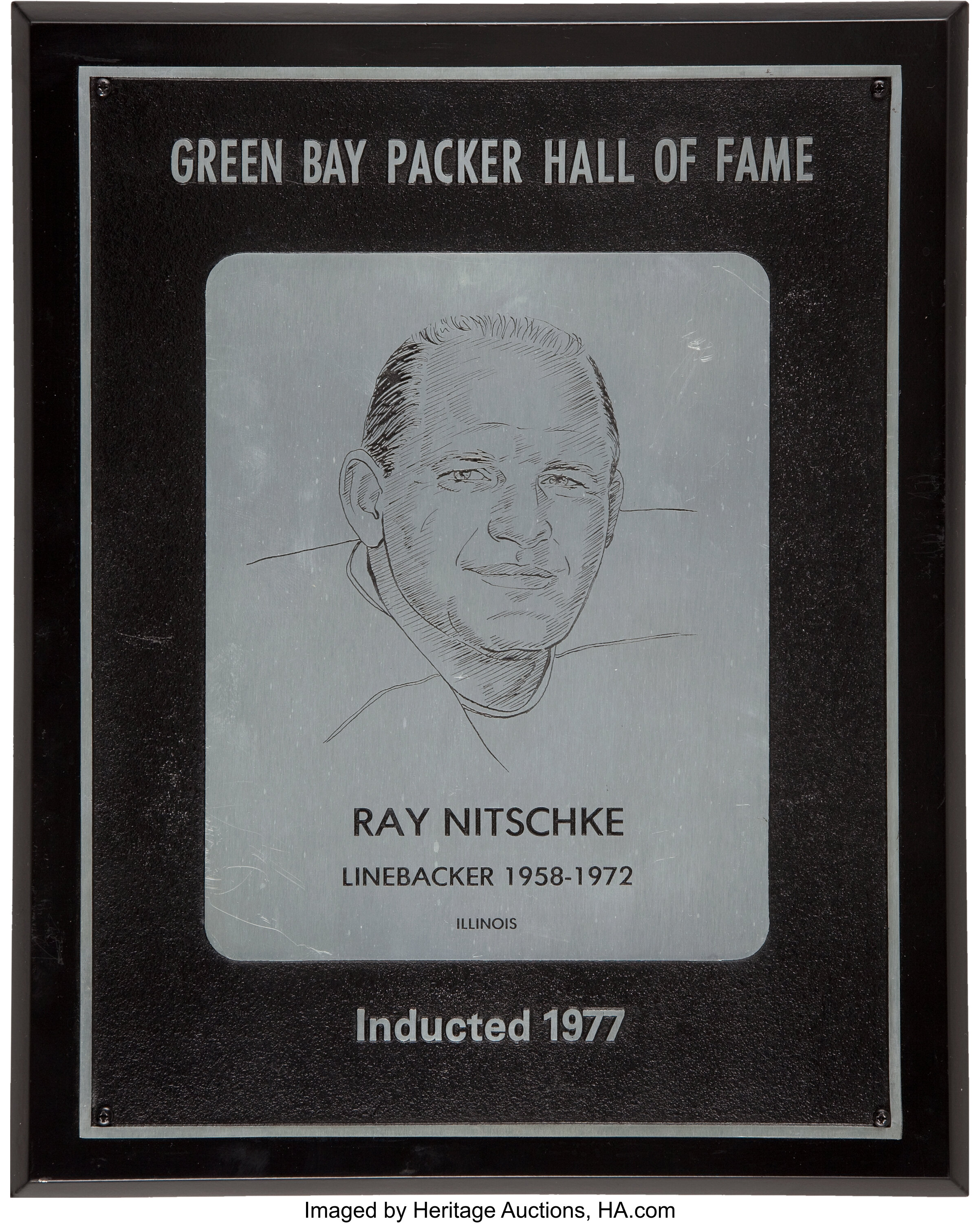 Ray Nitschke Green Bay Packers Plaque 