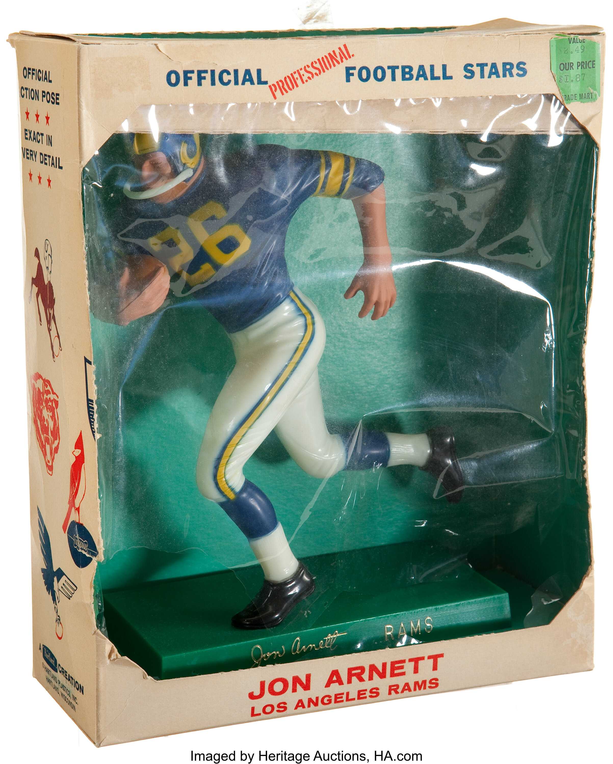  Los Angeles Rams White Uniform NFL Action Figure Set