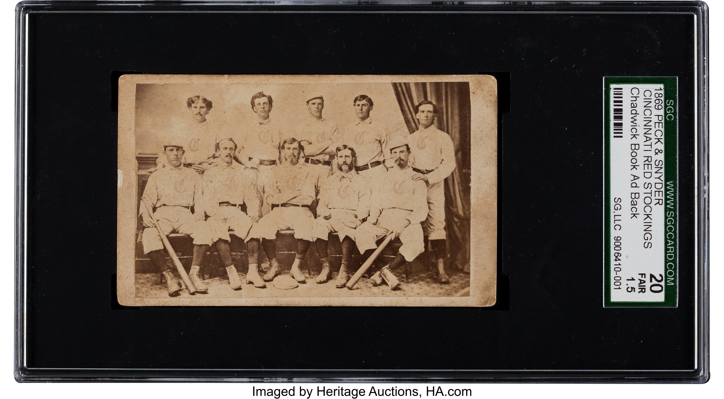 Rare 1869 Cincinnati Reds Baseball Card Sells for $22,800