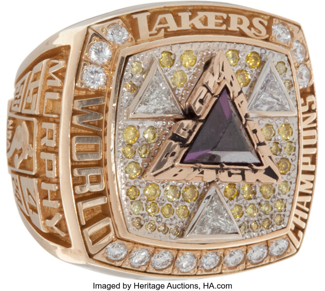 Laker Championship Rings Contain a Lot of Diamonds, a Bit of Leather, and  No Subtlety
