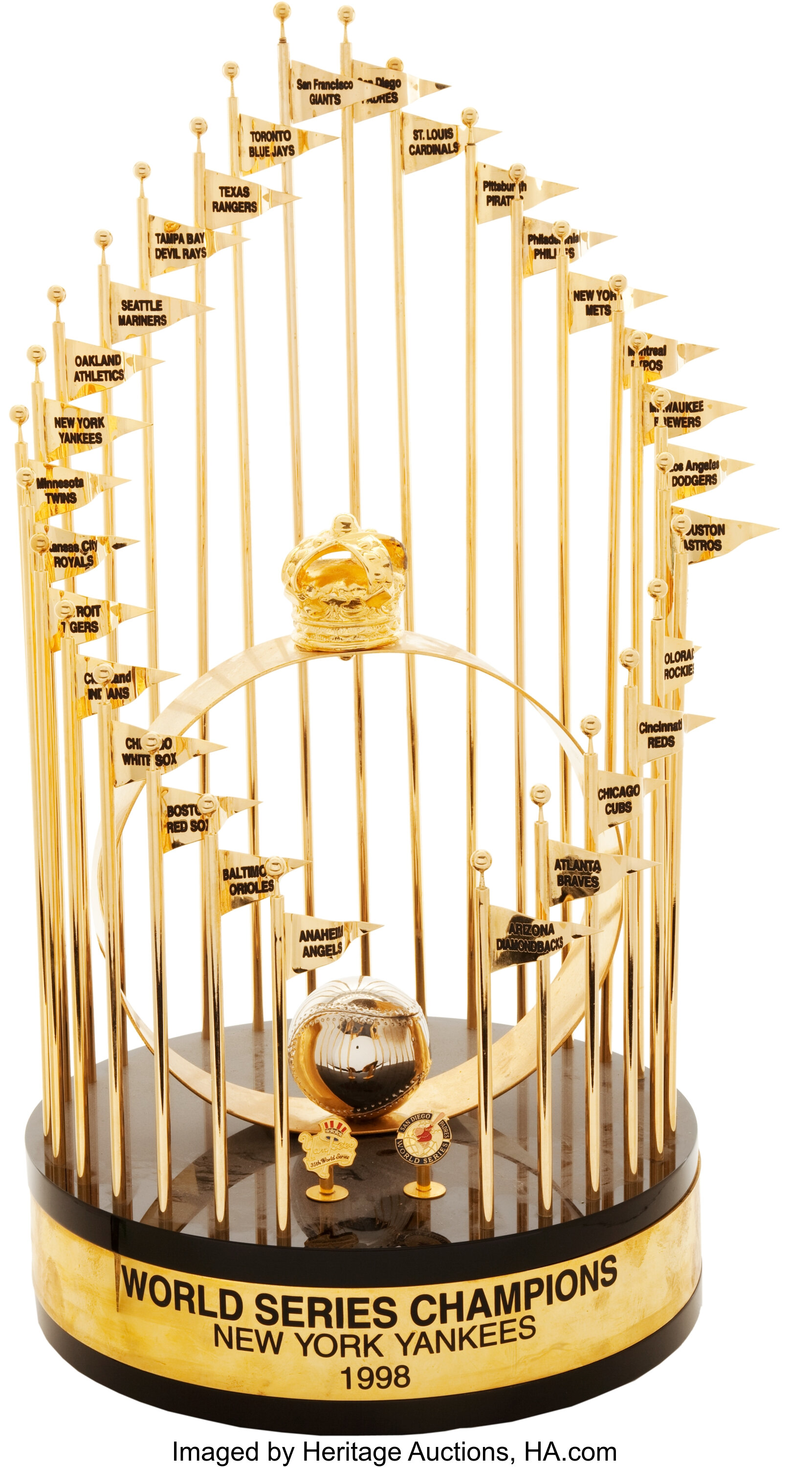 Sold at Auction: NY Yankees Sterling World Series Trophy, c.2000