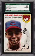 1954 Topps Ernie Banks Greeting Card by Celestial Images