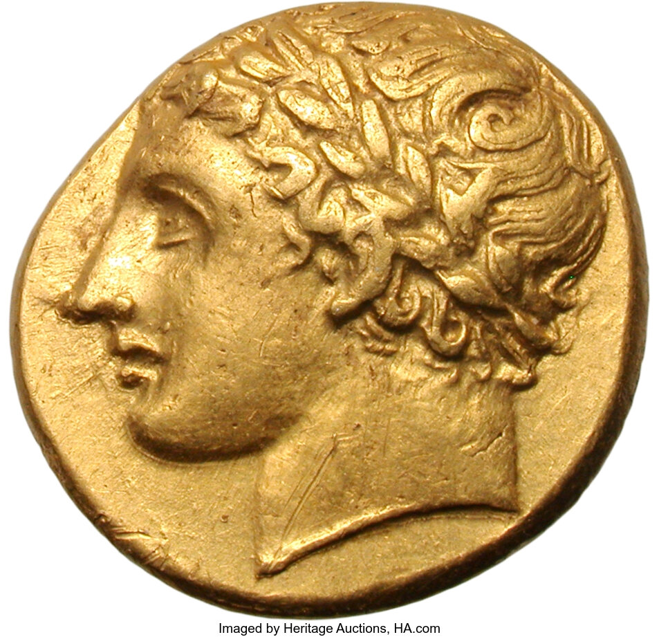 Ancients: Sicily. Syracuse. Agathocles. 317-289 BC. Gold drachm, 4.27g ...