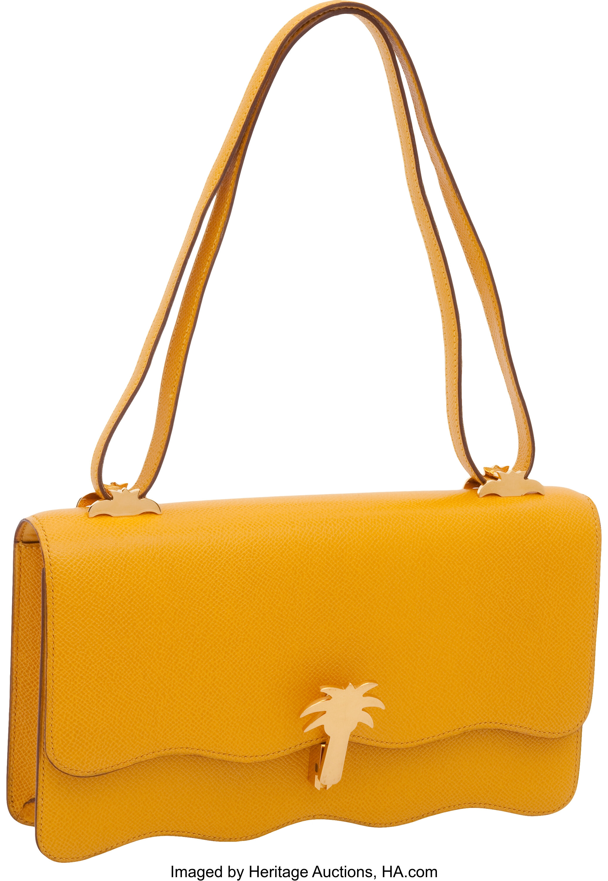 Hermès Sac à Malice Palm Tree Bag Rare – Basha Gold