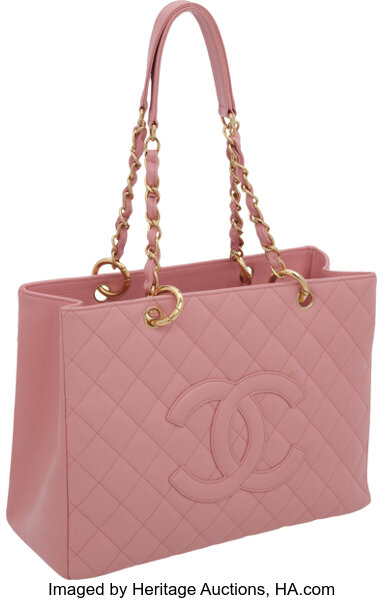 Vintage Chanel Shopping Bagglossy Pink Chanel Logo Paper Gift 